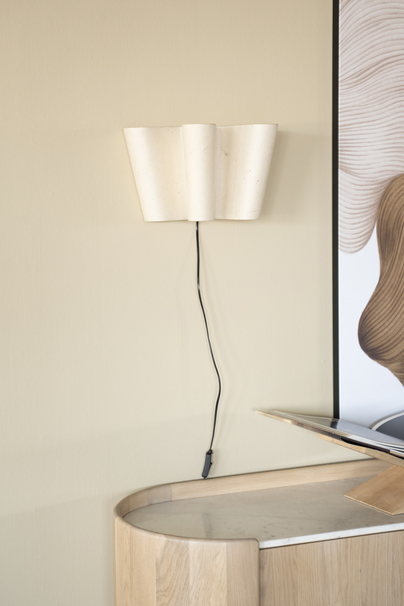 By-Boo Wandlamp 'Meander' Handgemaakt papier