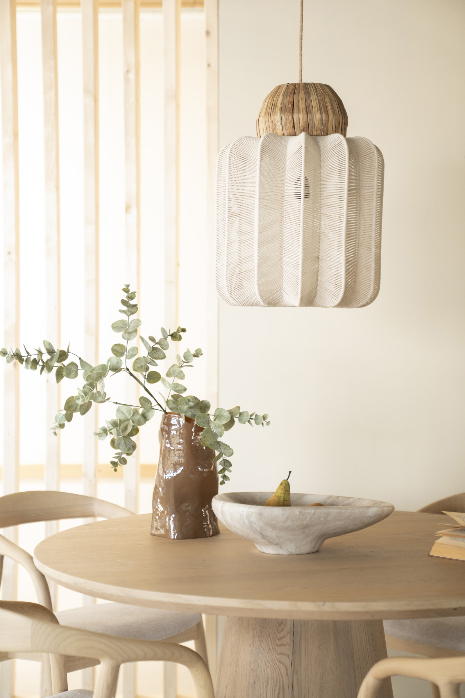 By-Boo Hanglamp 'Reb' Zeegras en katoen