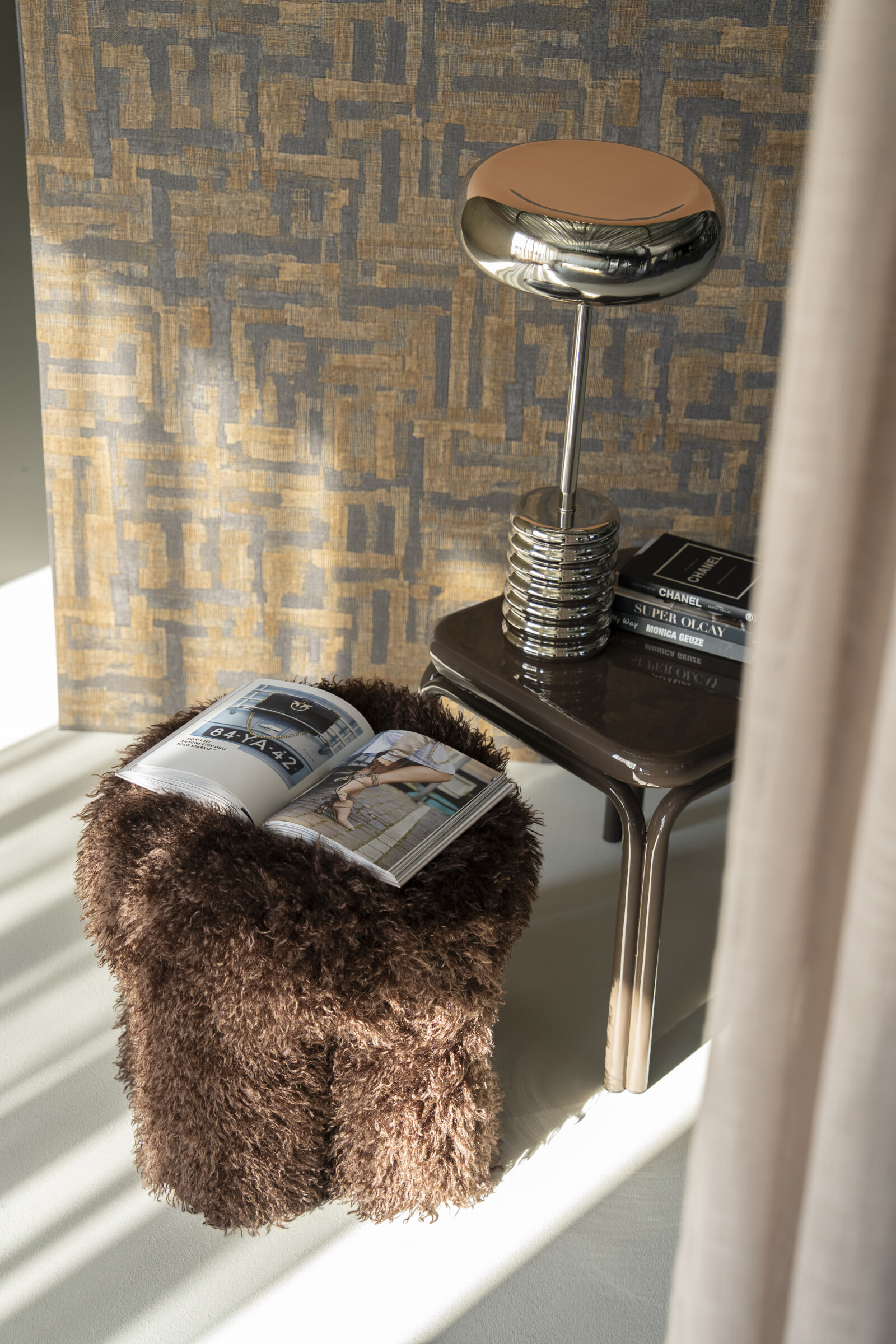 By-Boo Tafellamp 'Chromeo' 46cm