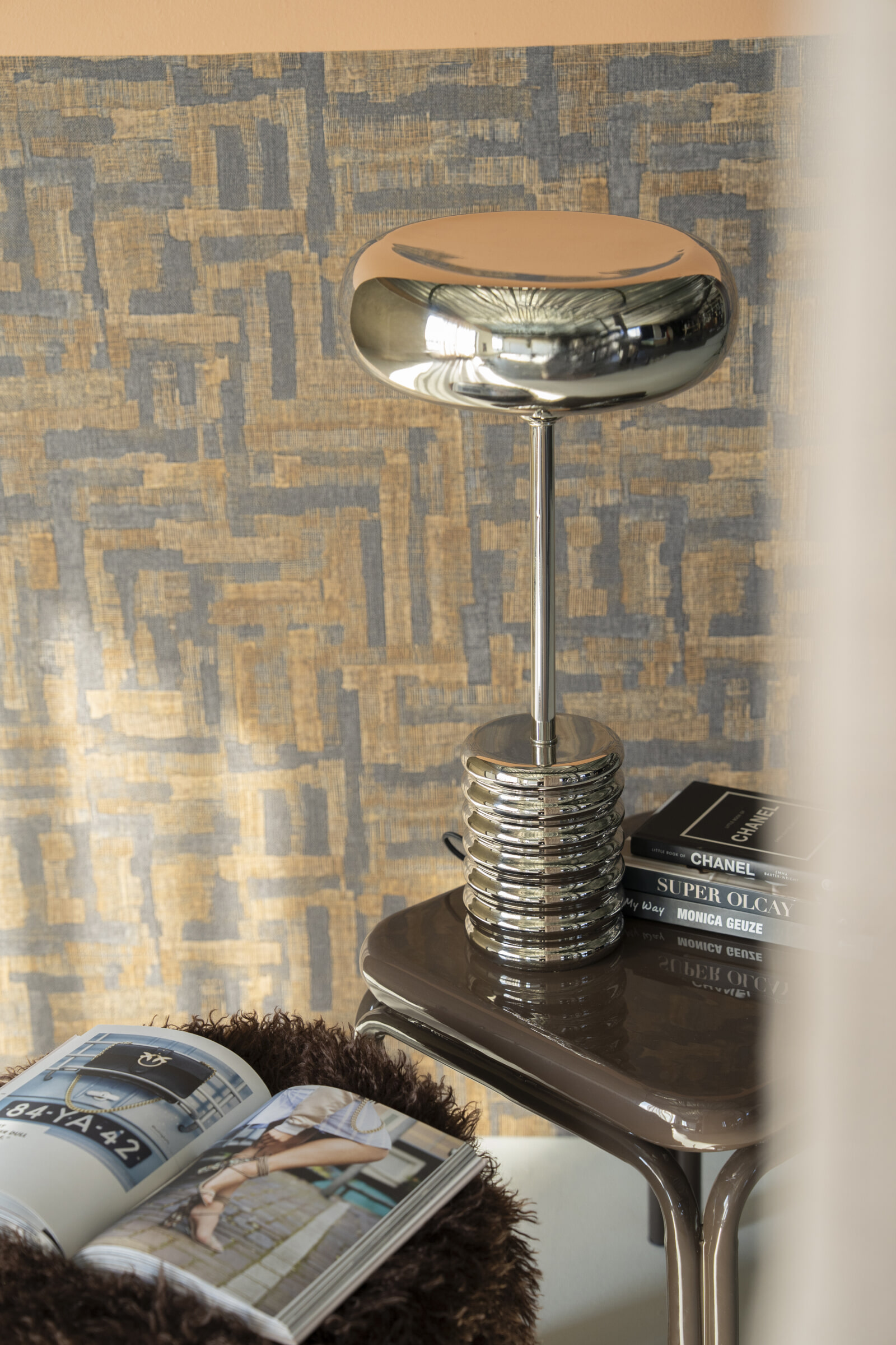 By-Boo Tafellamp 'Chromeo' 46cm