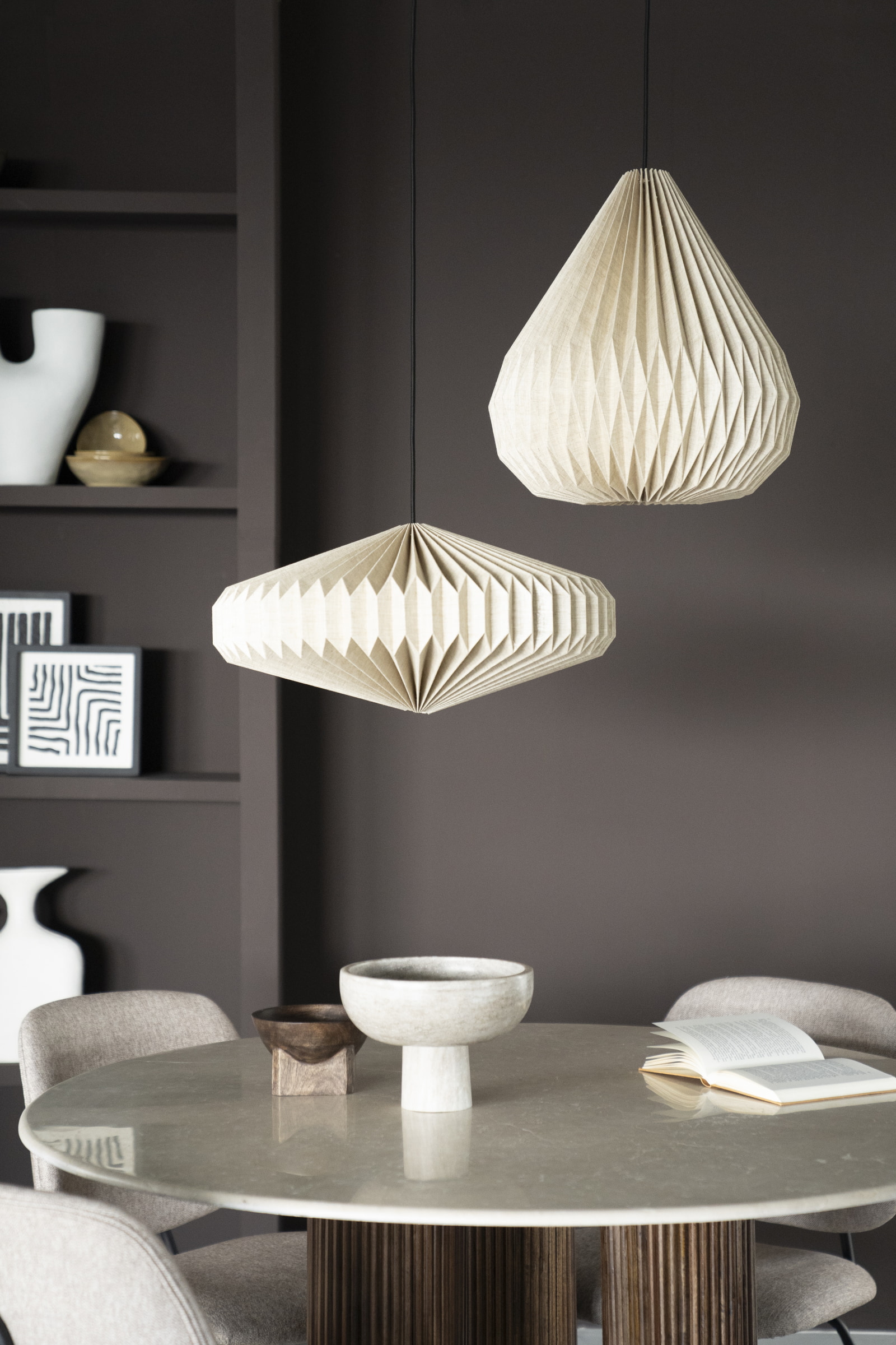 By-Boo Hanglamp 'Zuki' Linnen, 55cm