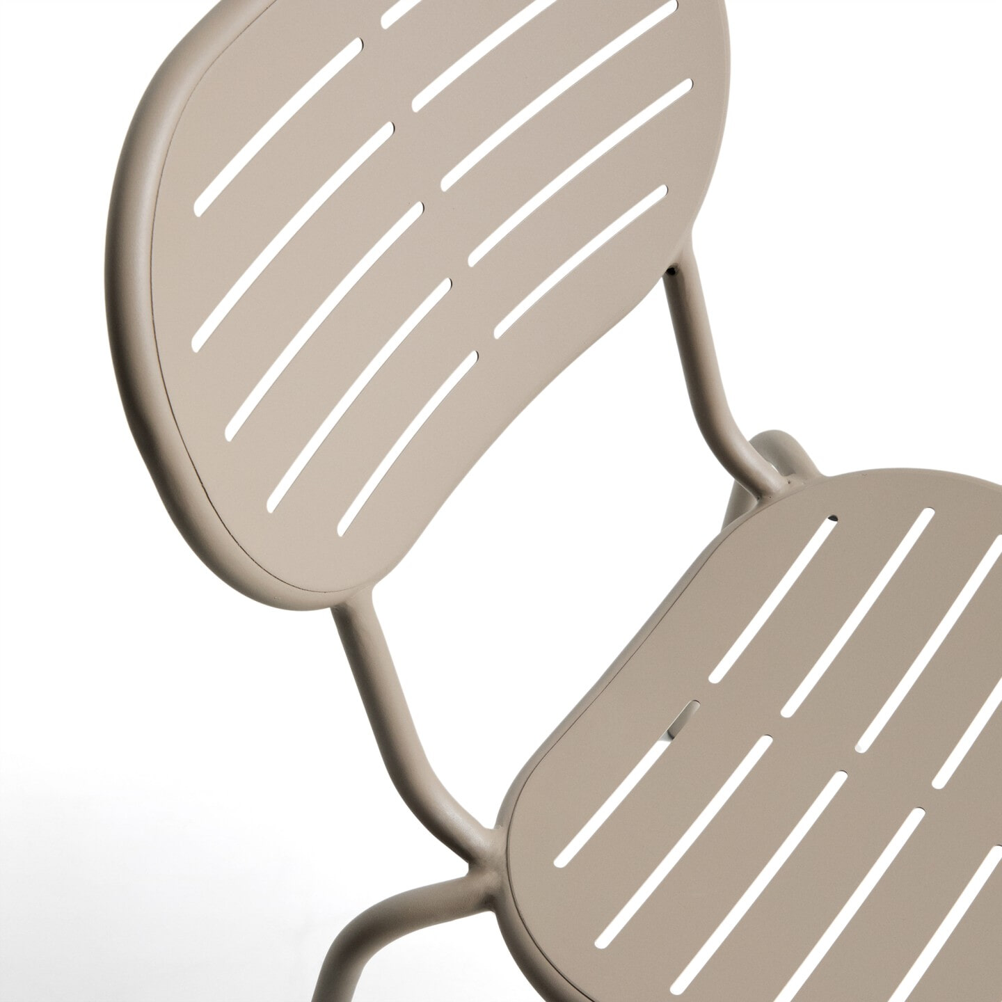 Kave Home Tuinstoel 'Brai' Staal, kleur Beige