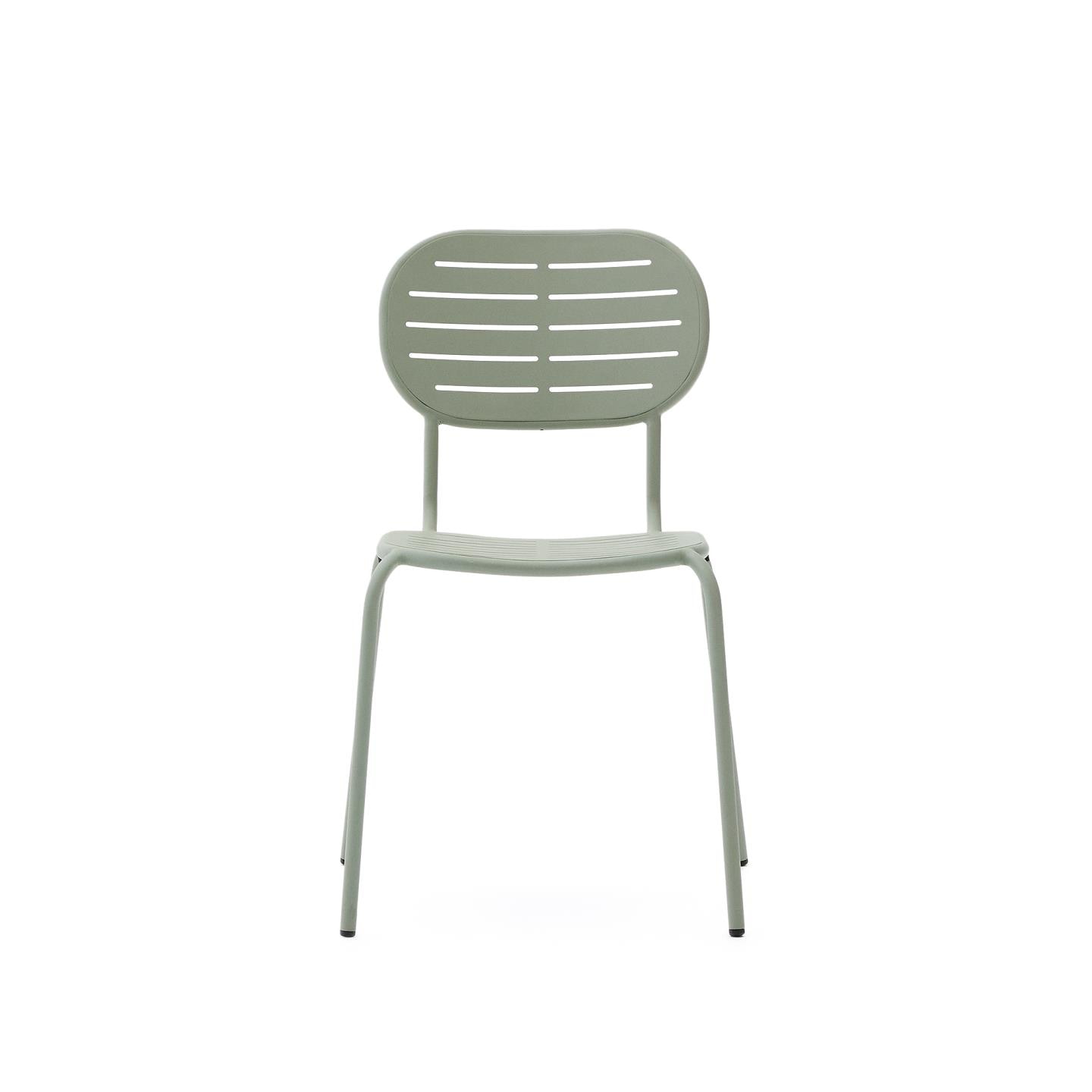 Kave Home Tuinstoel 'Brai' Staal, kleur Turquoise