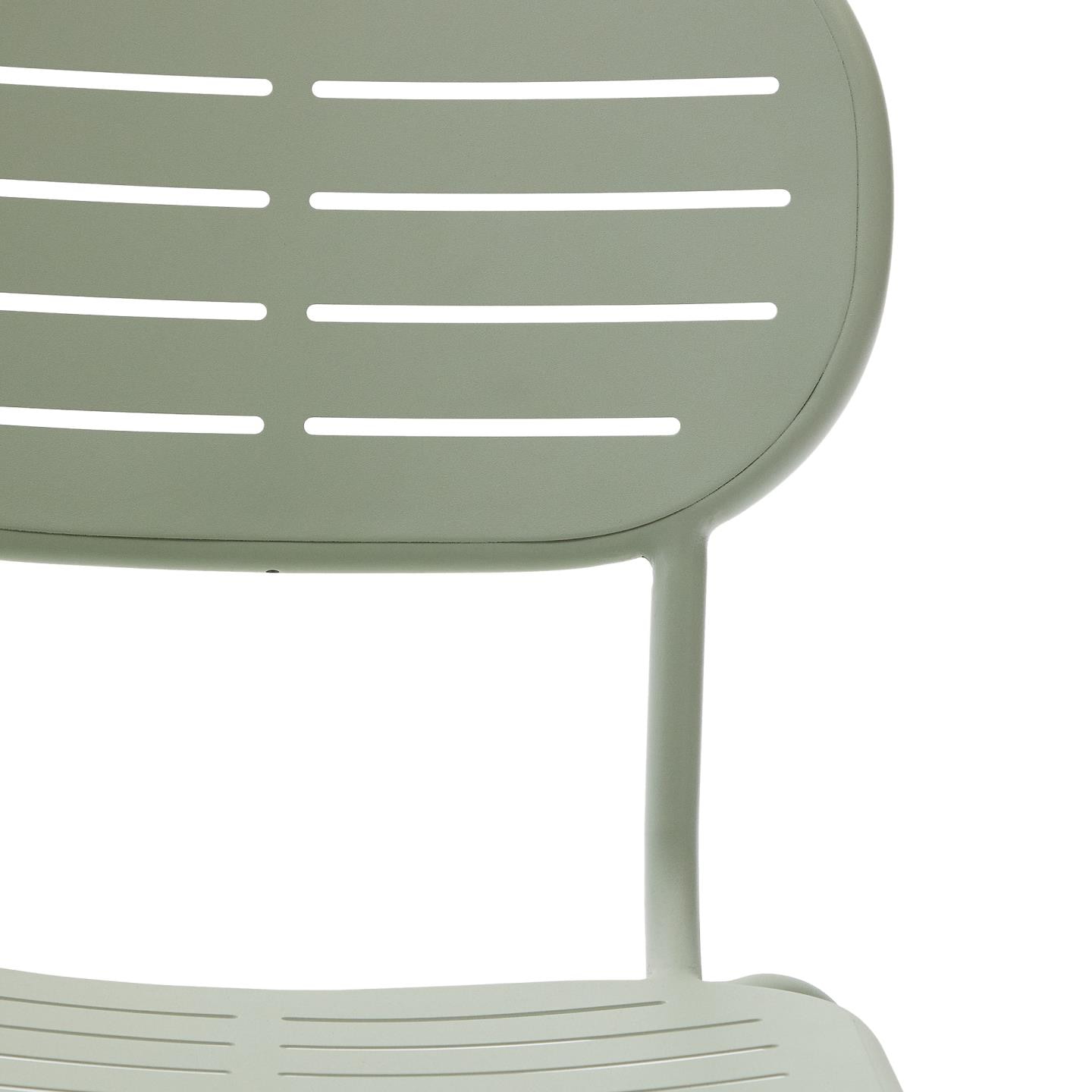 Kave Home Tuinstoel 'Brai' Staal, kleur Turquoise
