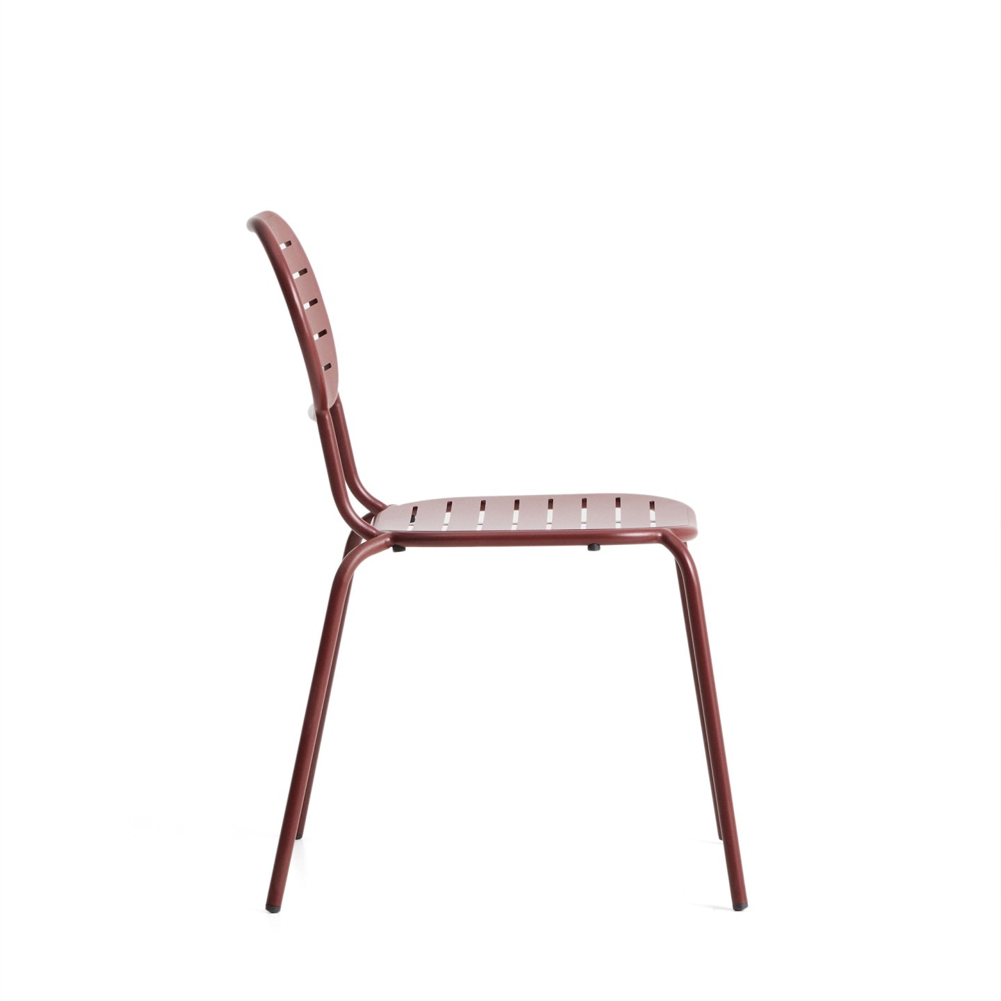 Kave Home Tuinstoel 'Brai' Staal, kleur Donkerrood