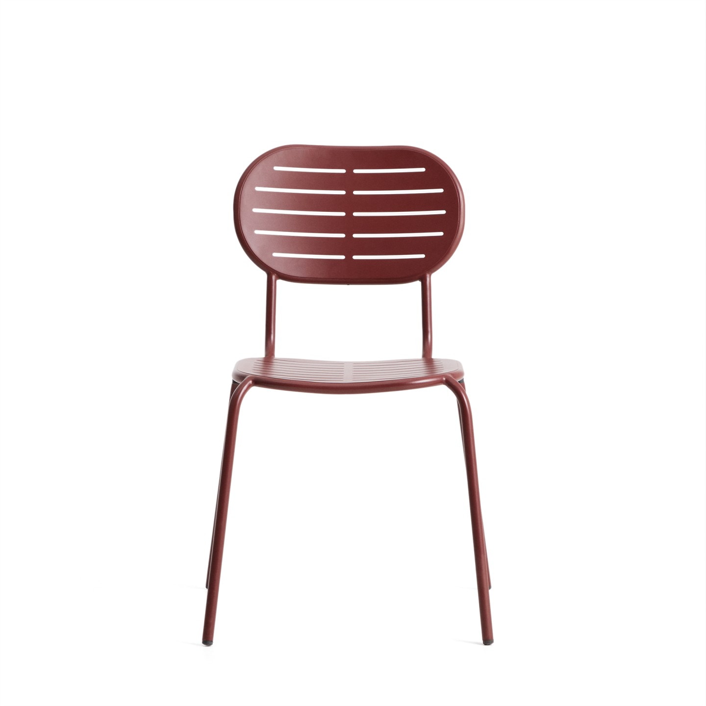 Kave Home Tuinstoel 'Brai' Staal, kleur Donkerrood