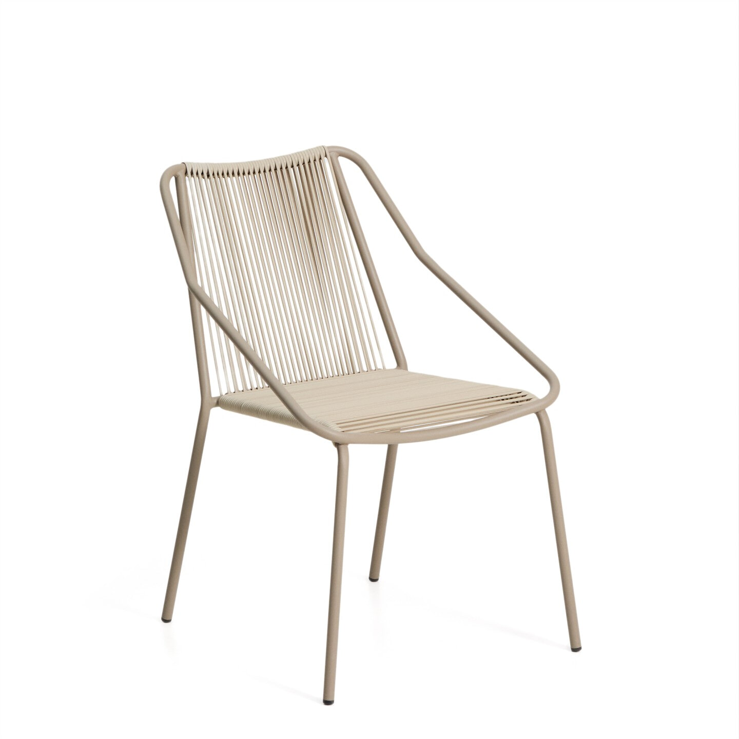 Kave Home Tuinstoel 'Zivia' Staal en touw