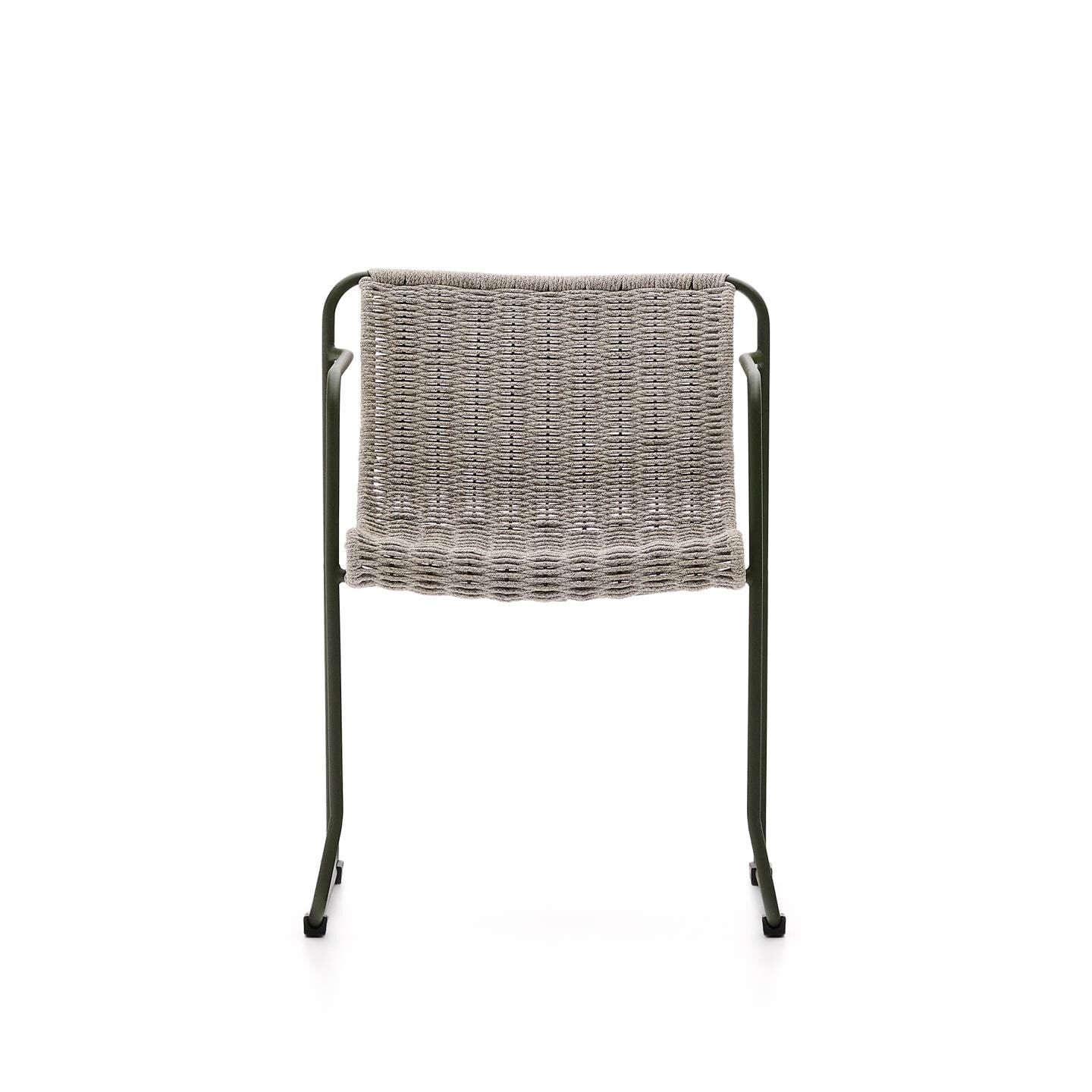 Kave Home Tuinstoel 'Maurina' Touw en staal, kleur Grijs