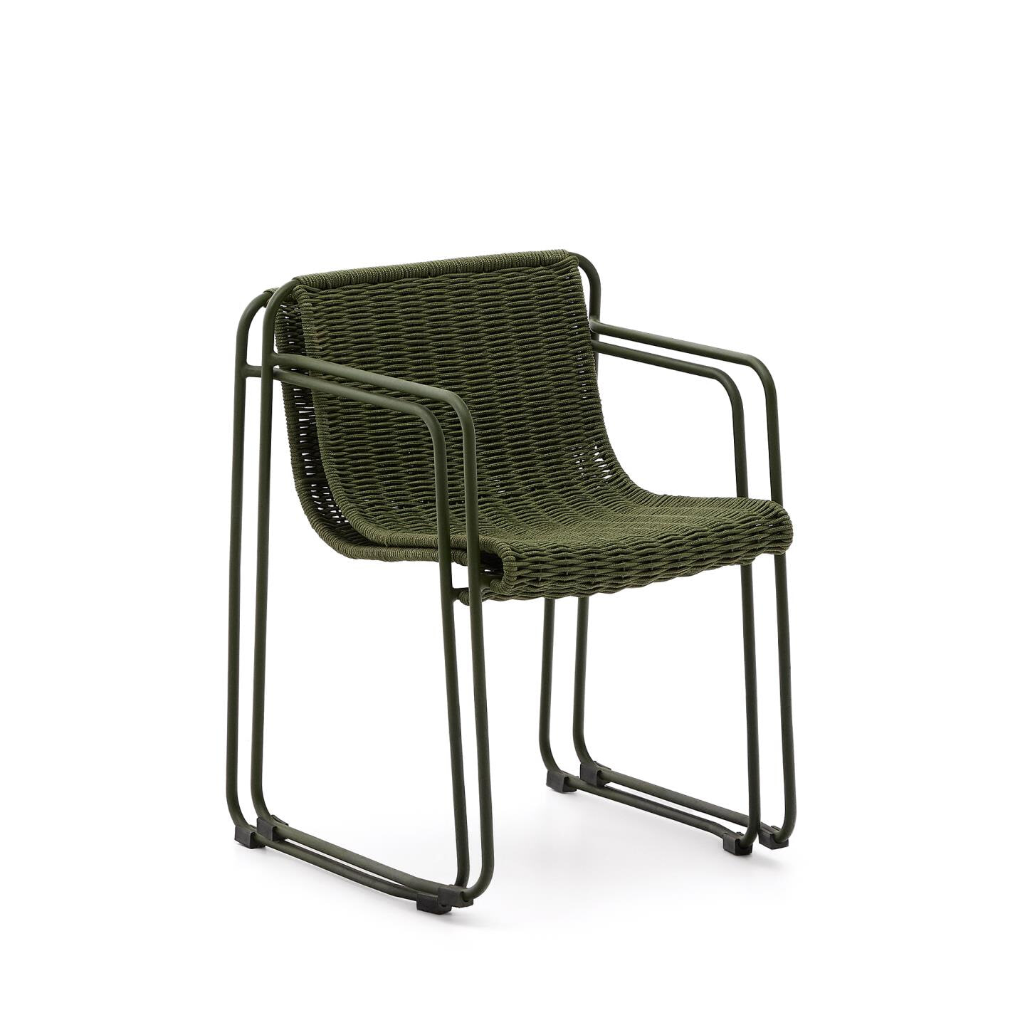 Kave Home Tuinstoel 'Maurina' Touw en staal, kleur Grijs