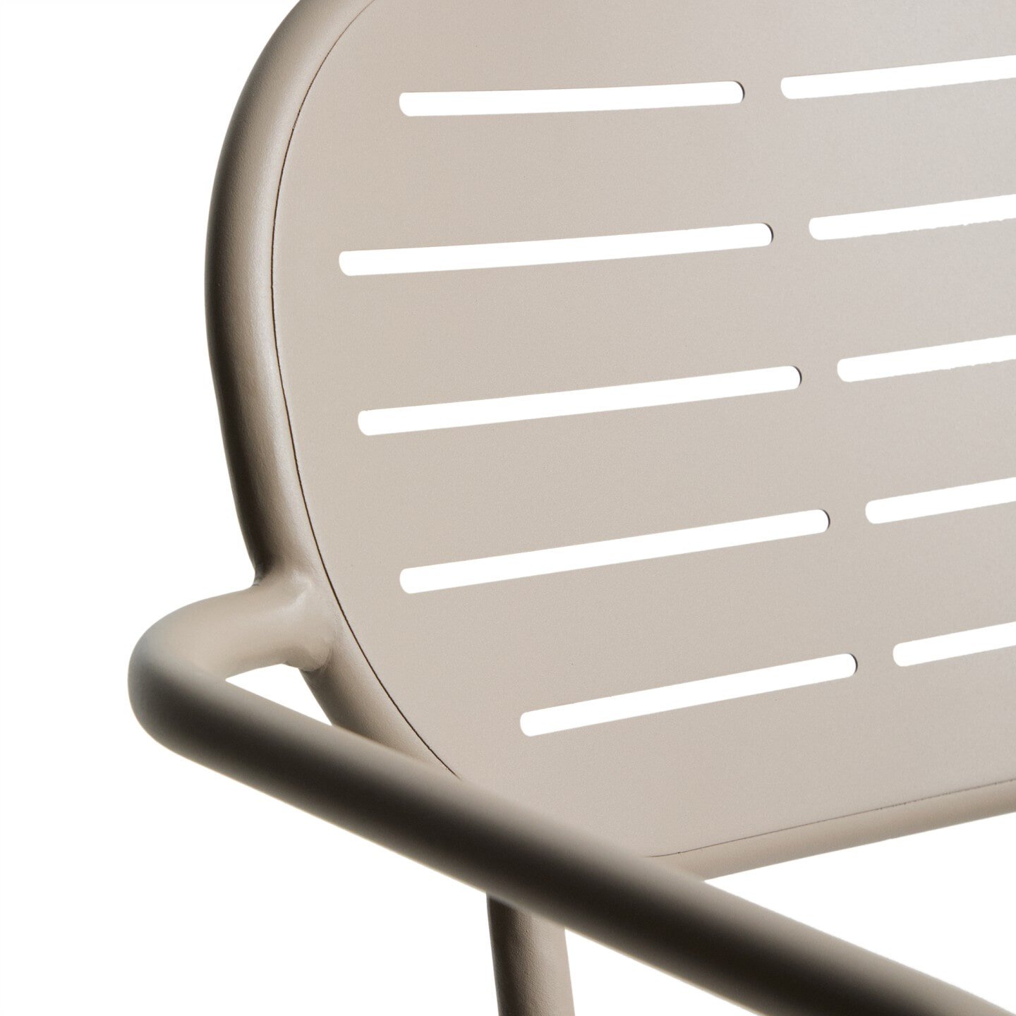 Kave Home Tuinstoel 'Brai' Met armleuning, Staal, kleur Beige