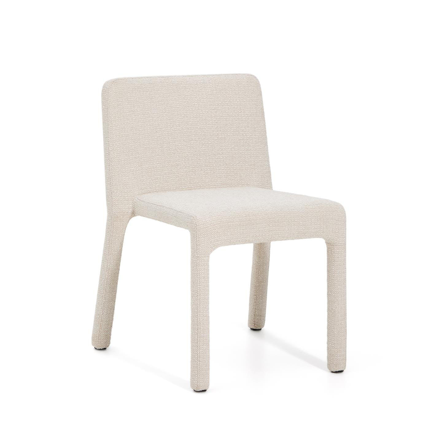 Kave Home Eetkamerstoel Loria Chenille - Beige