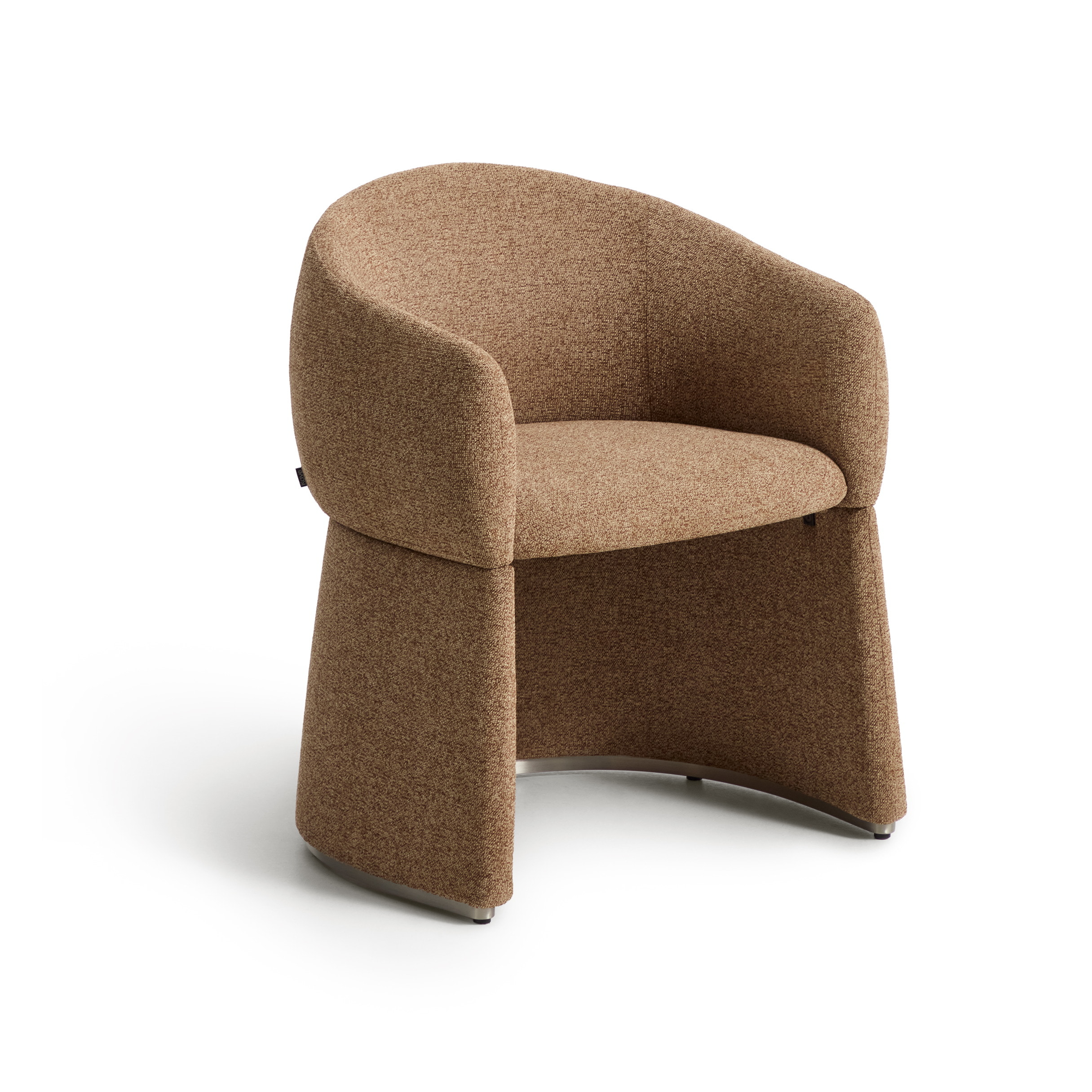 Kave Home Eetkamerstoel Bosca Chenille - Bruin