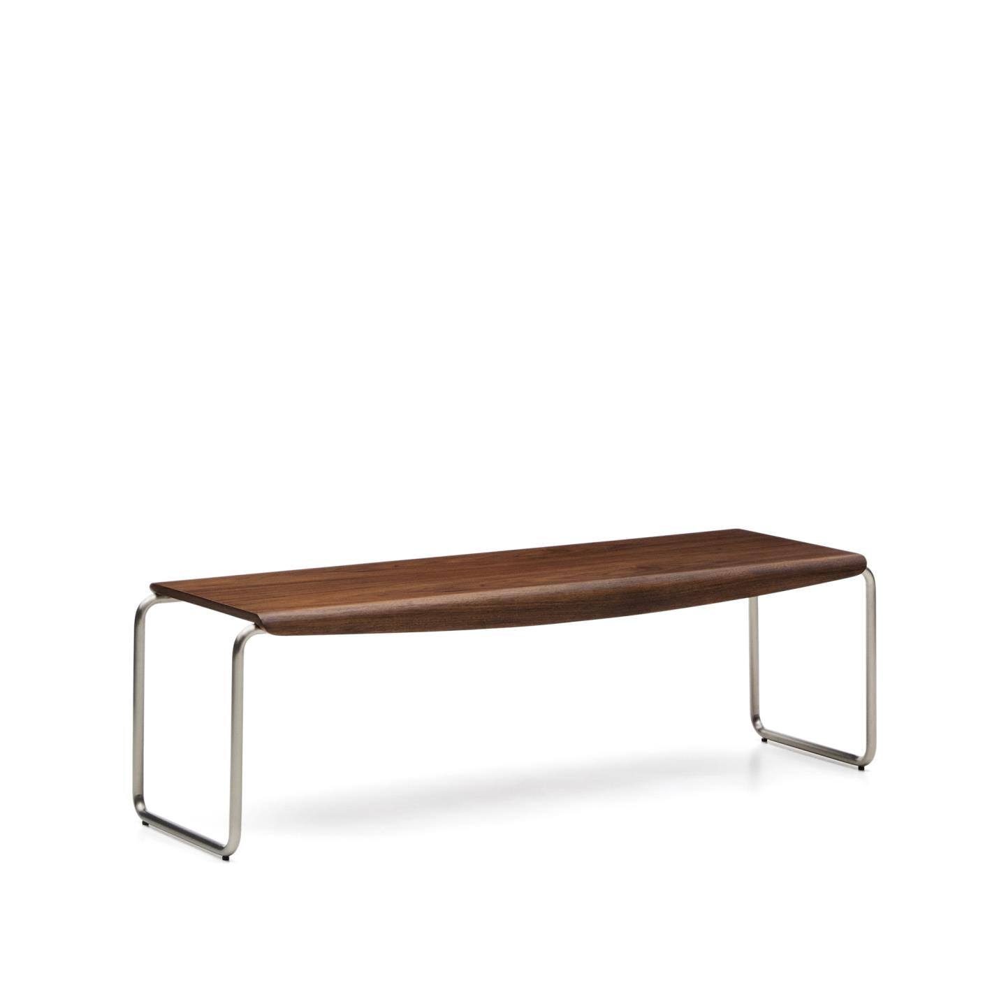 Kave Home Bank Tarsel Walnootfineer, 142cm - Bruin