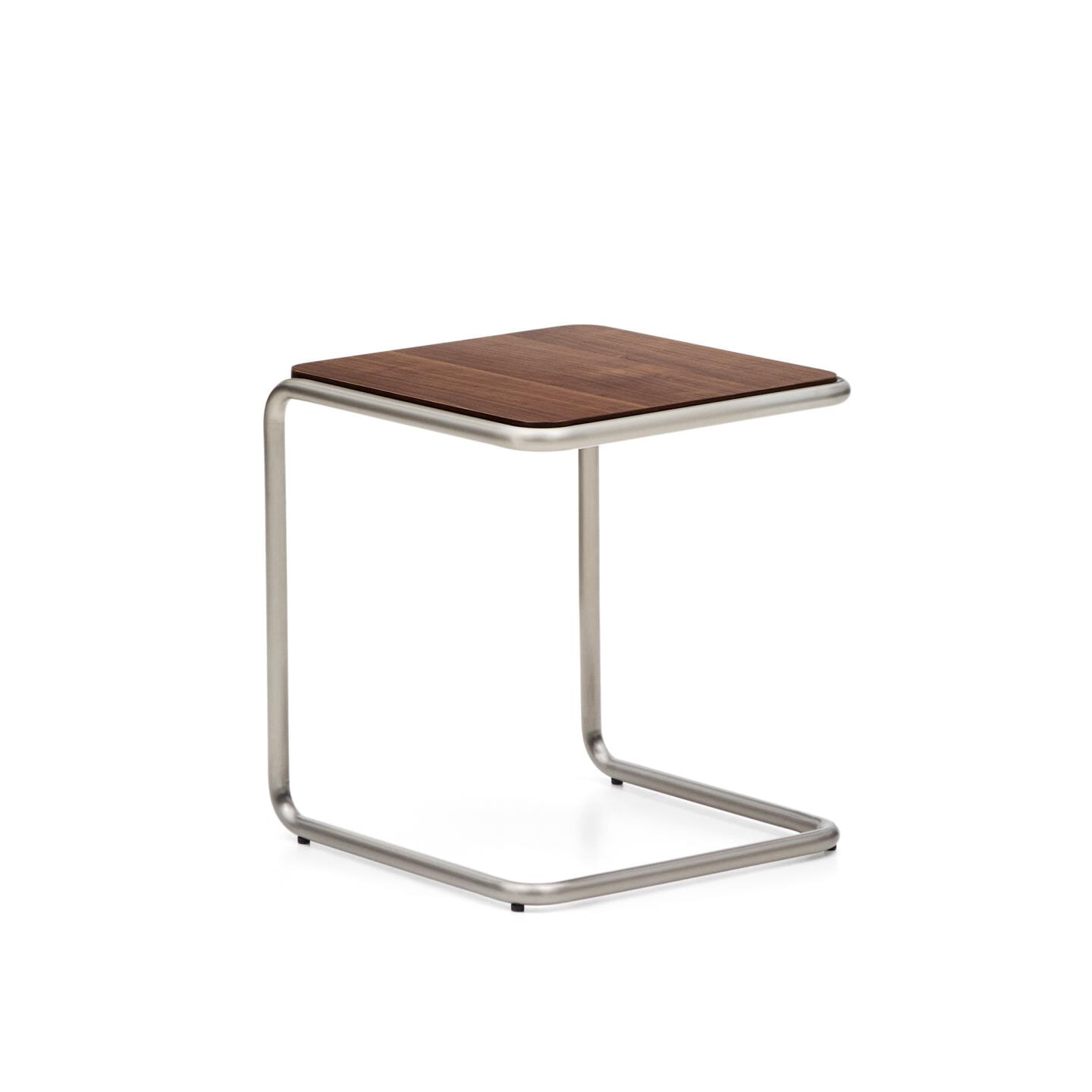 Kave Home Laptoptafel Tarsel Walnootfineer, 42 x 42cm - Bruin