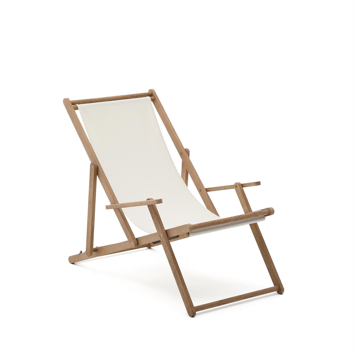 Kave Home Strandstoel Vilara Acaciahout - Wit