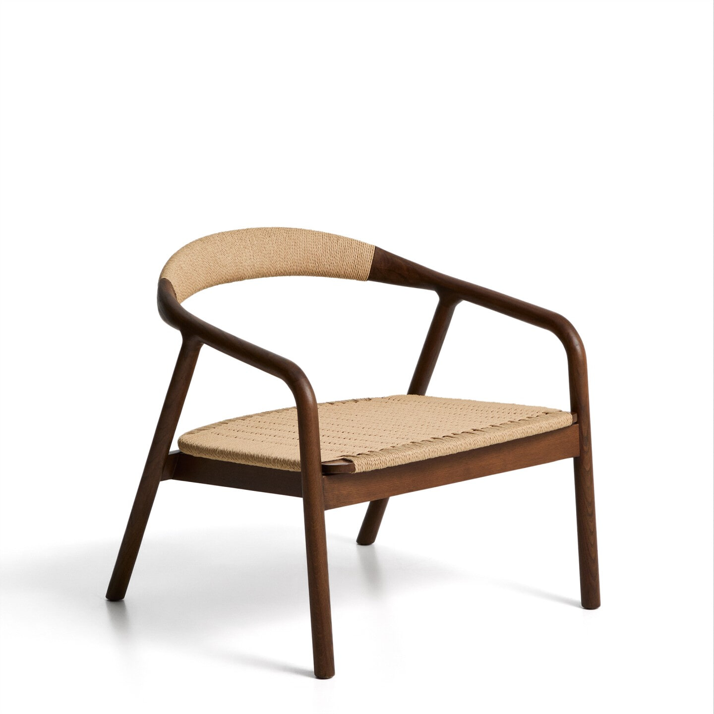 Kave Home Fauteuil 'Derile' Eikenhout