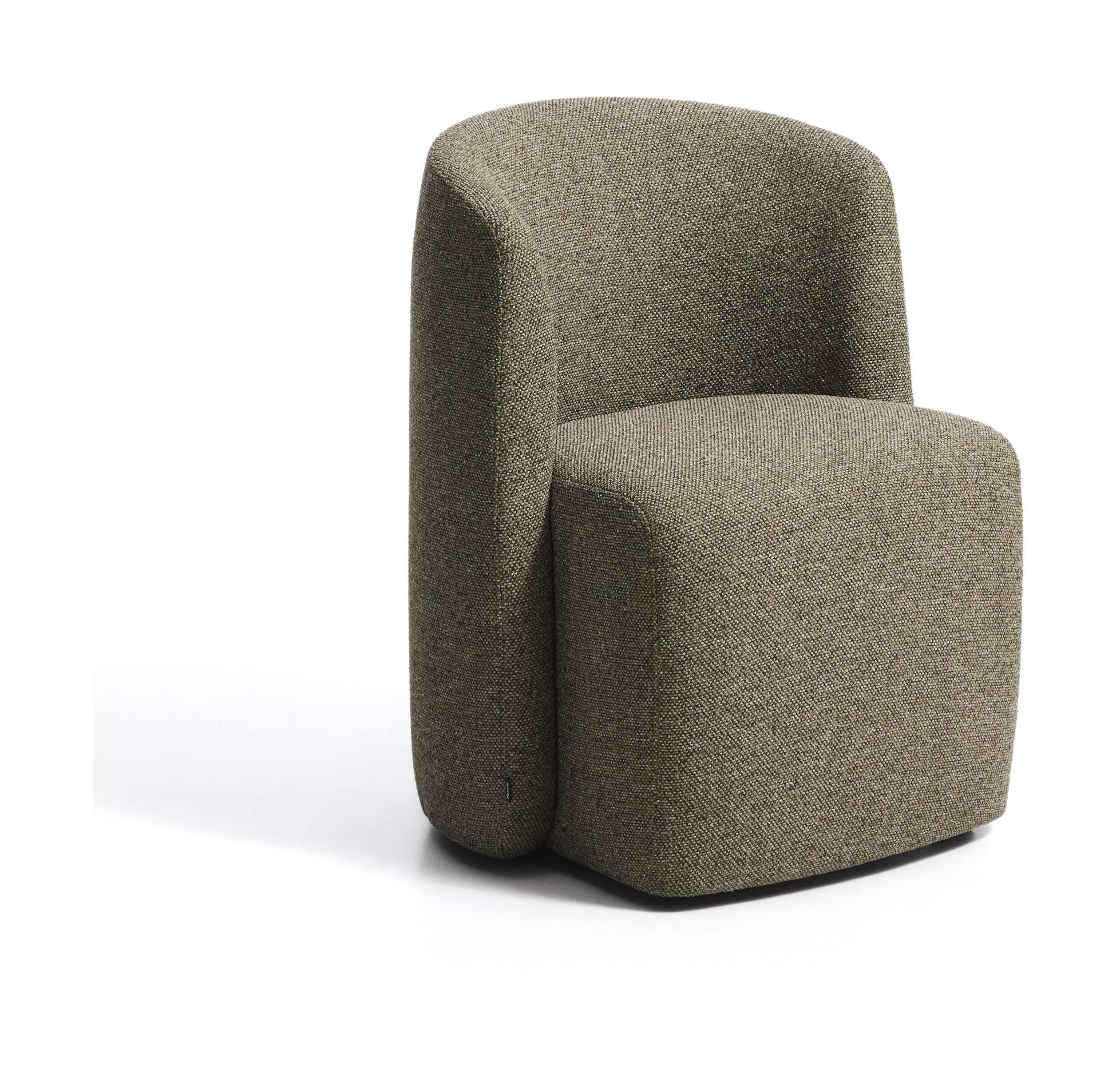 Kave Home Eetkamerstoel Corvena Chenille - Groen