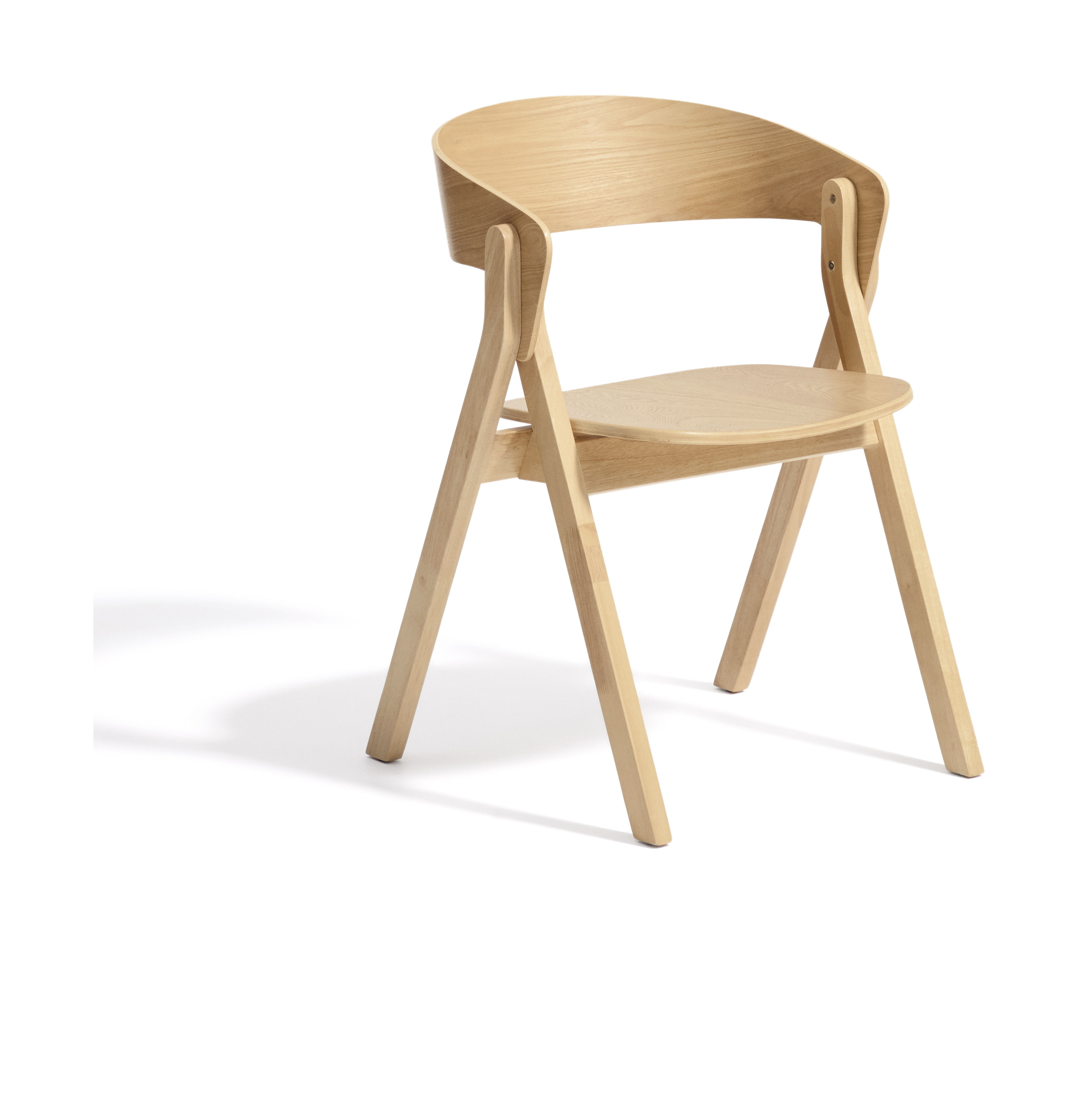 Kave Home Eetkamerstoel Godia Hout - Naturel