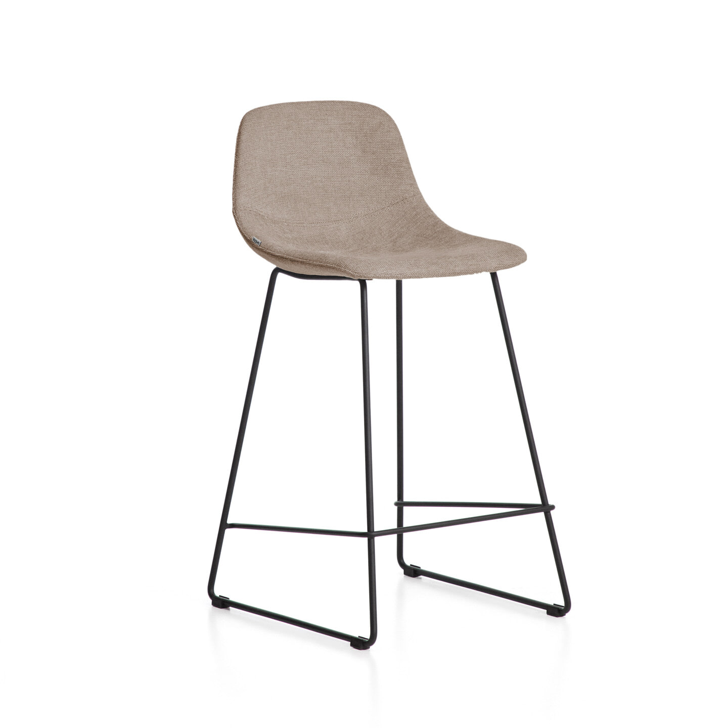 Kave Home Barkruk Zahara Stof - Bruin (zithoogte 66cm)