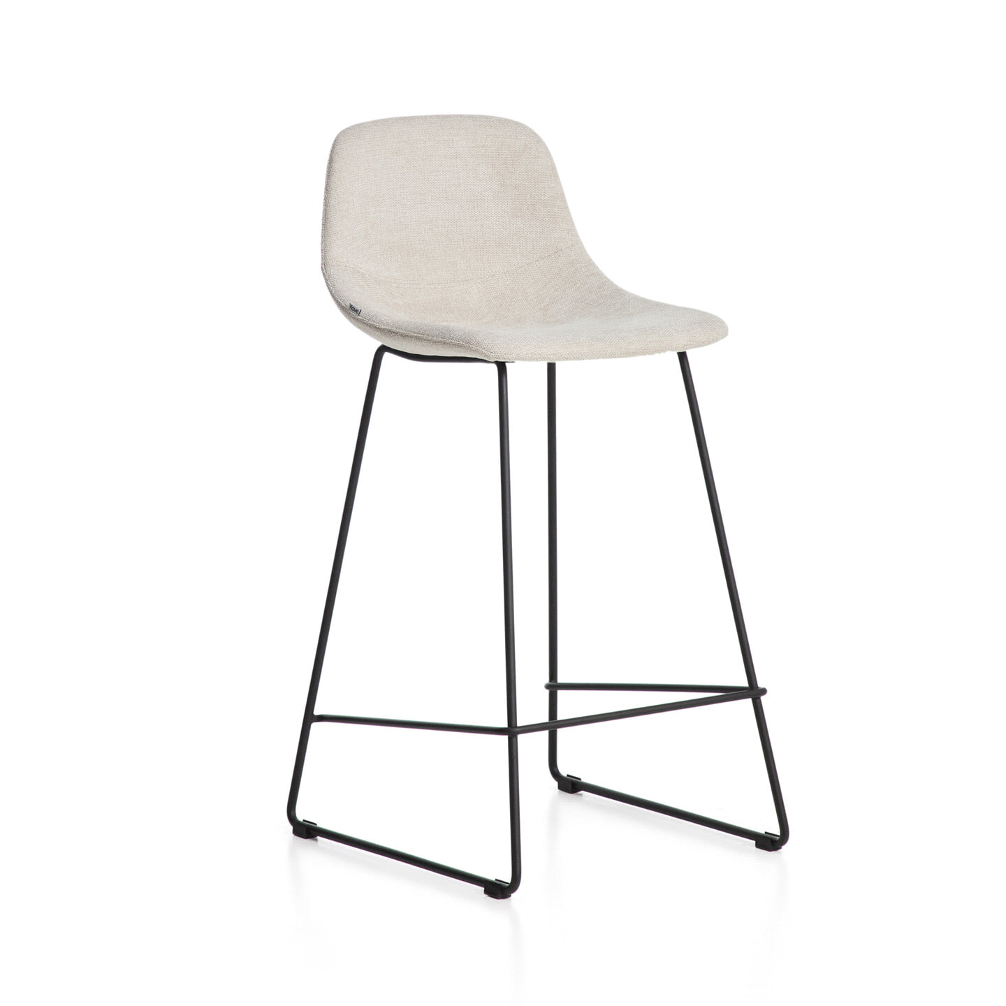 Kave Home Barkruk Zahara Stof - Beige (zithoogte 76cm)