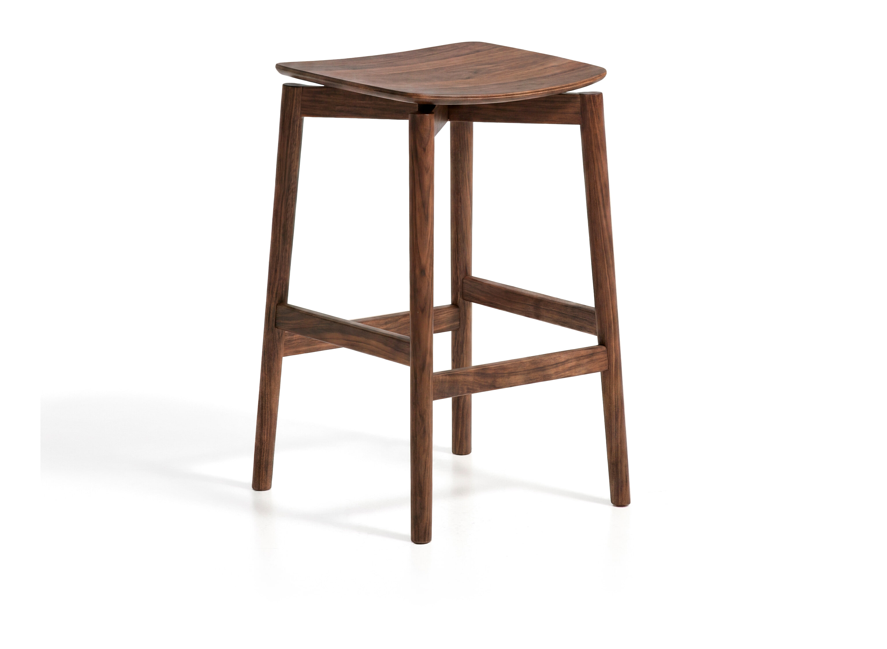 Kave Home Barkruk Evera Eiken - Bruin (zithoogte 65cm)