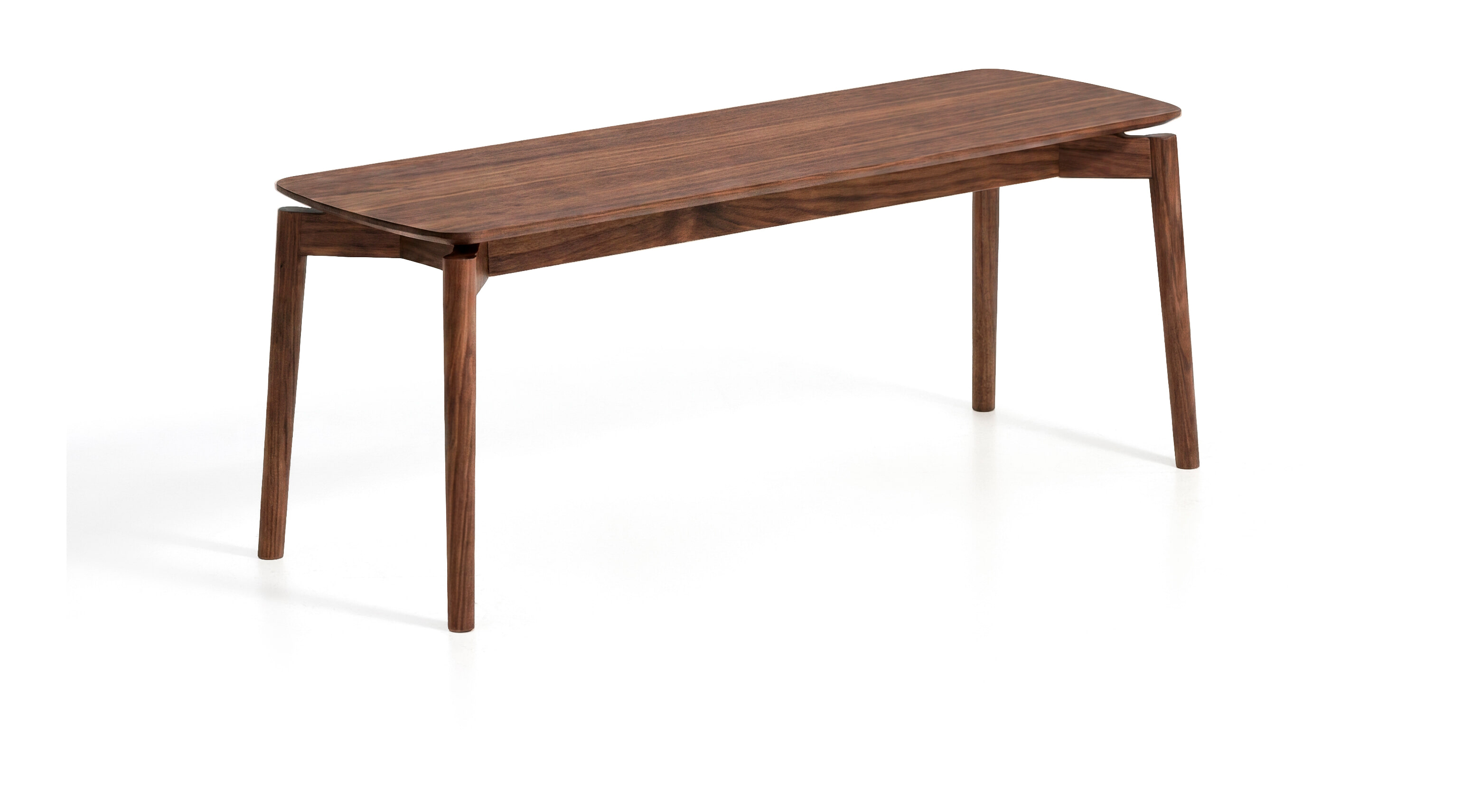 Kave Home Bankje Evera Eiken, 120cm - Bruin