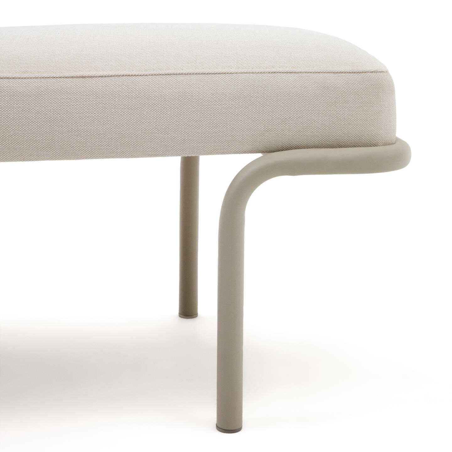 Kave Home Halbank 'Compo' Chenille, 130cm, kleur Beige