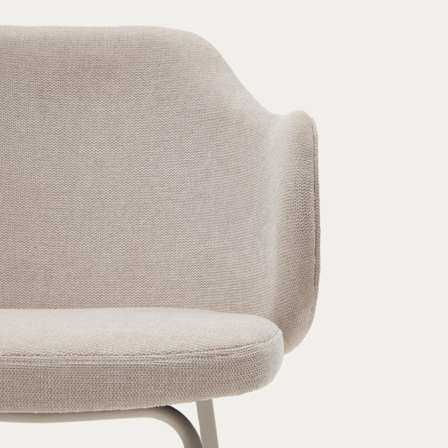 Kave Home Eetkamerstoel 'Yunia' kleur Beige