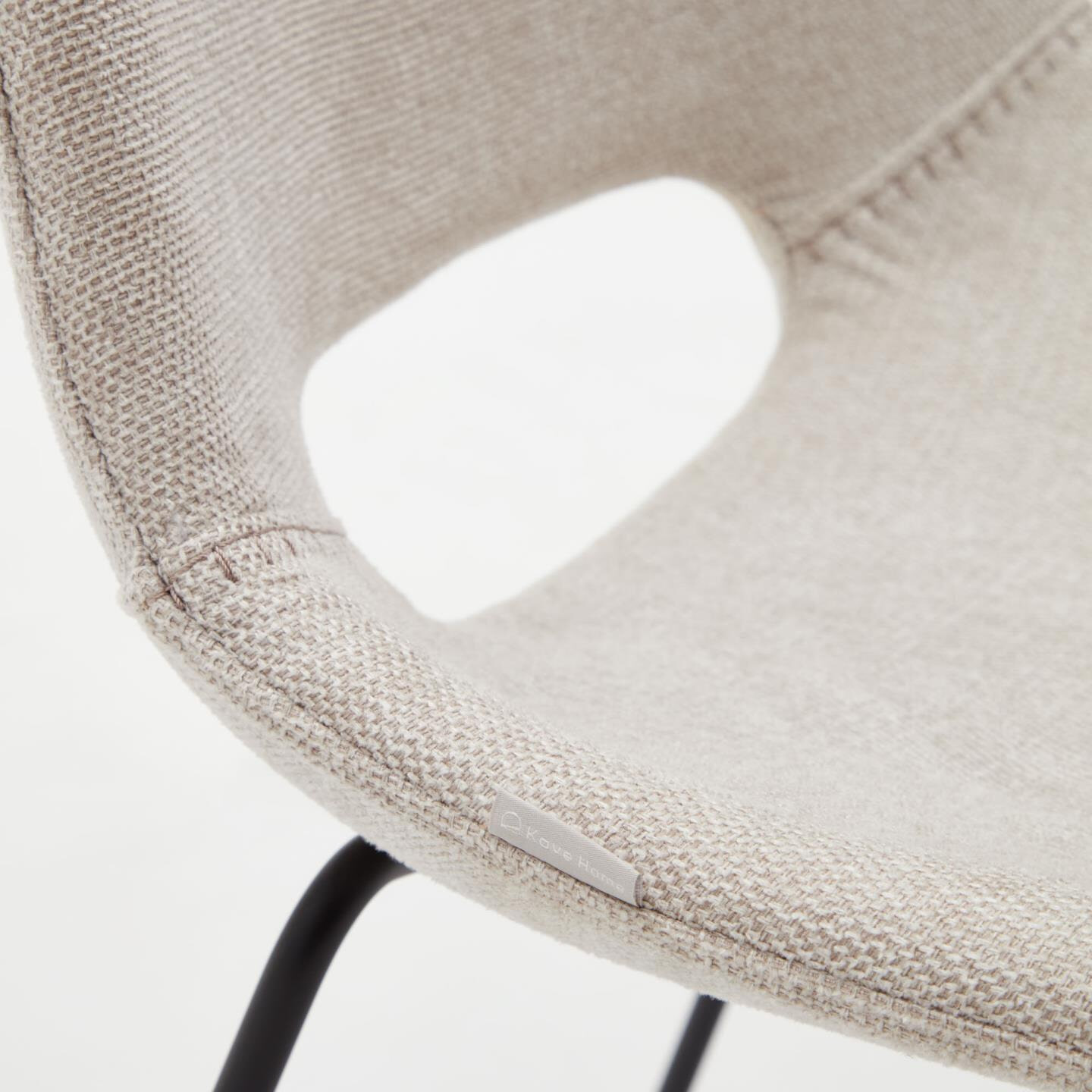 Kave Home Eetkamerstoel 'Zahara' kleur Beige