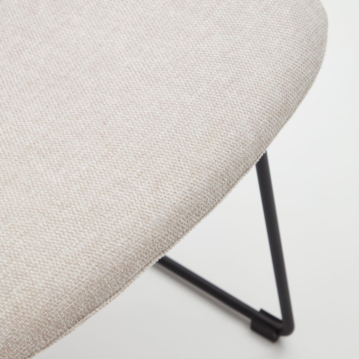 Kave Home Eetkamerstoel 'Zahara' kleur Beige