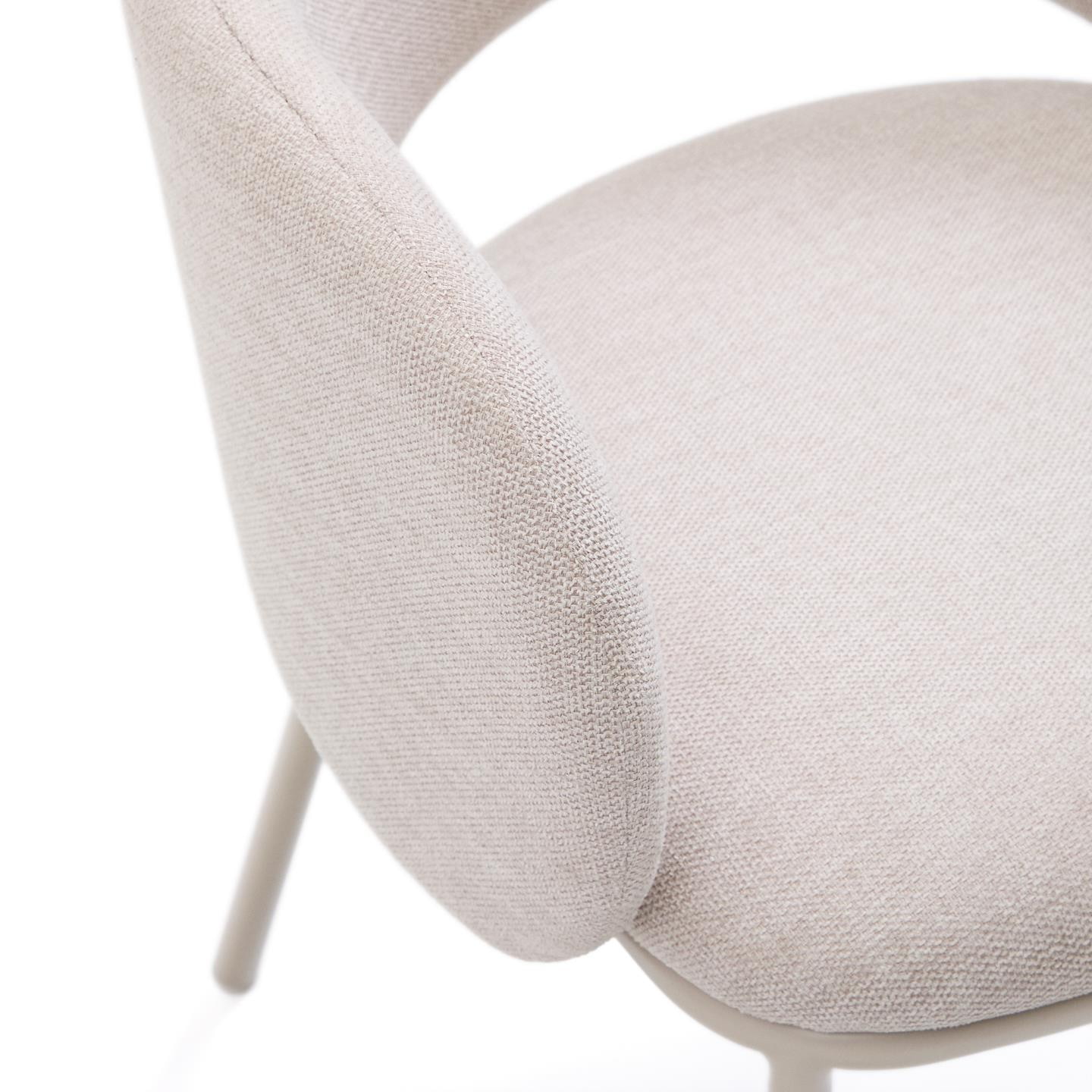 Kave Home Eetkamerstoel 'Maina' kleur Beige