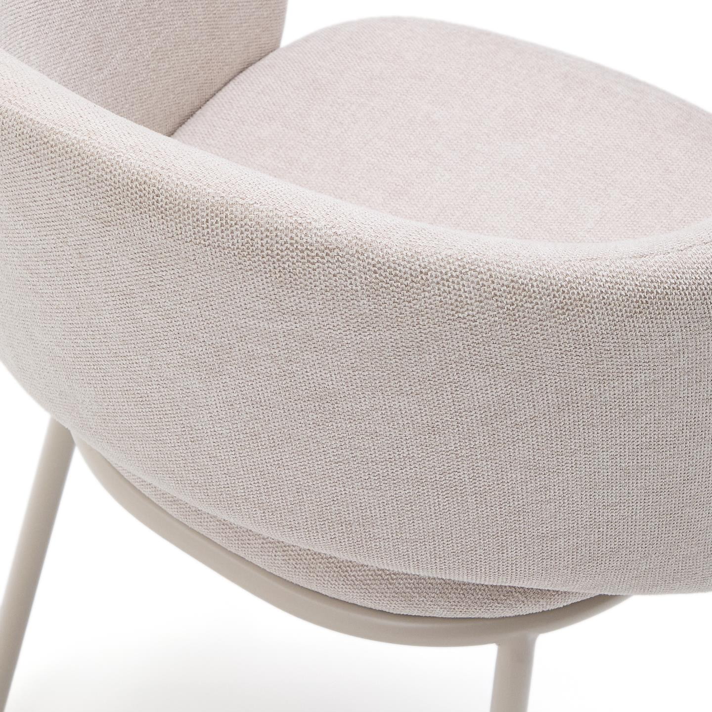 Kave Home Eetkamerstoel 'Maina' kleur Beige