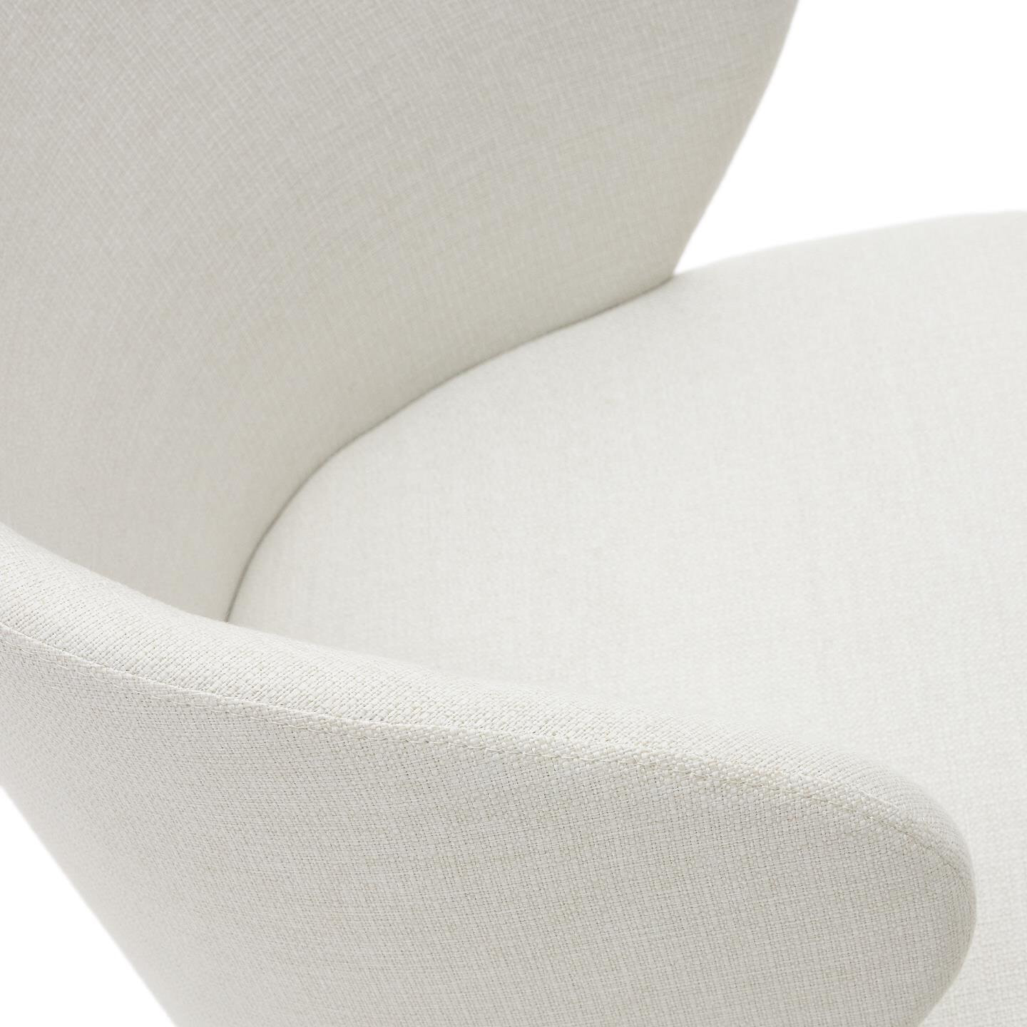 Kave Home Eetkamerstoel 'Darice' Naturel onderstel, kleur Beige