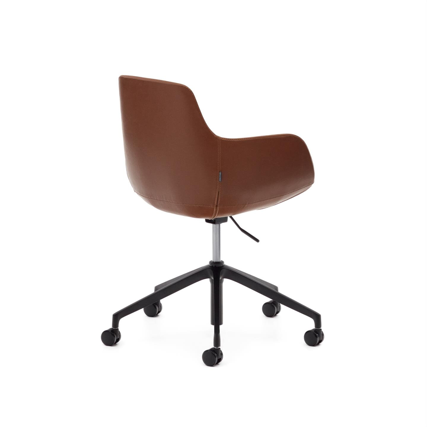 Kave Home Bureaustoel 'Tissiana' PU leder, kleur Bruin