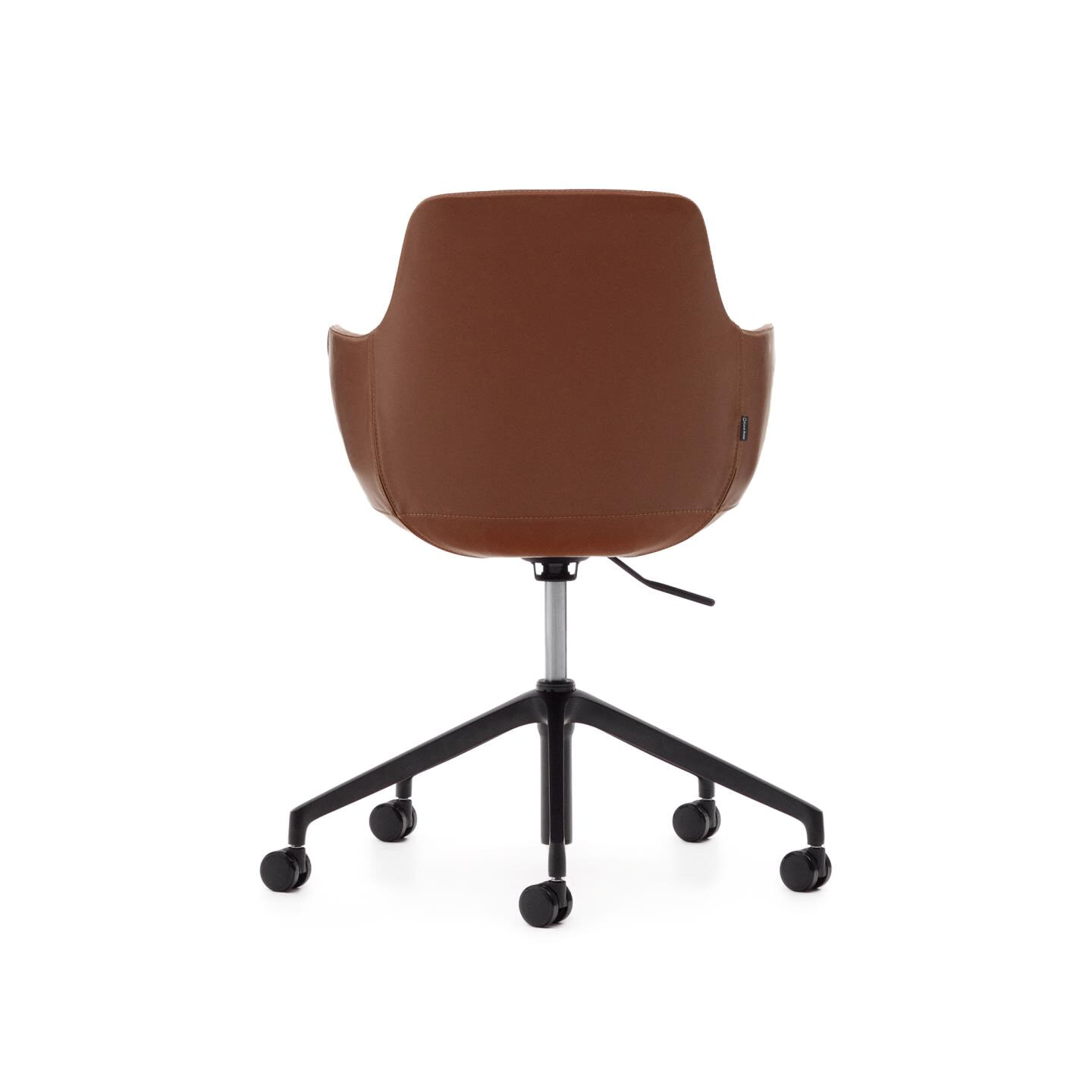 Kave Home Bureaustoel 'Tissiana' PU leder, kleur Bruin