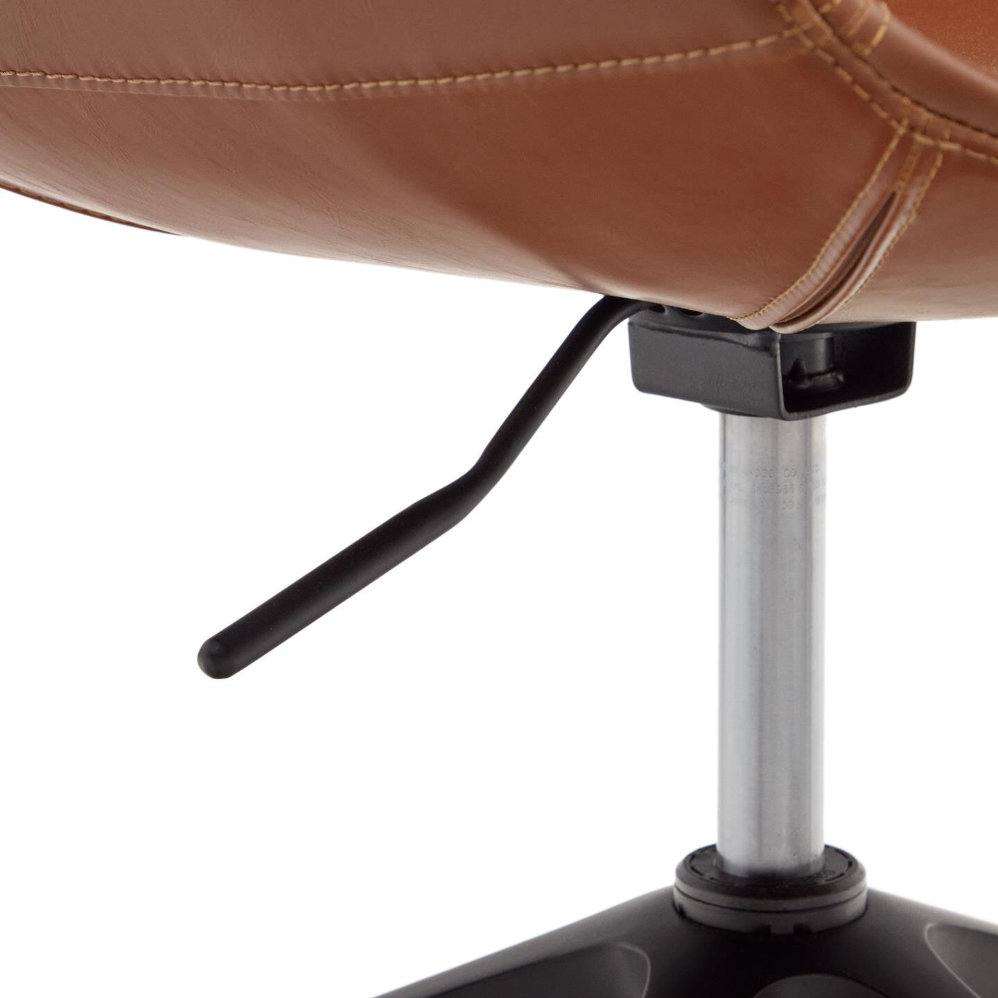 Kave Home Bureaustoel 'Tissiana' PU leder, kleur Bruin