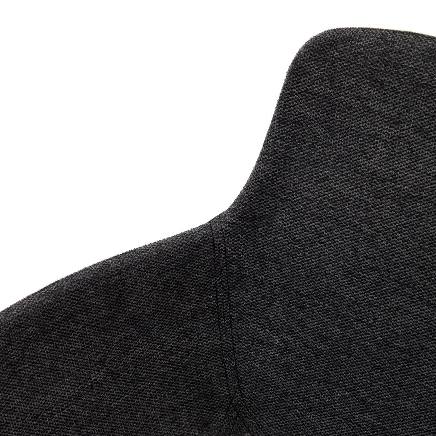 Kave Home Draaibare Eetkamerstoel 'Tissiana' Chenille, kleur Donkergrijs