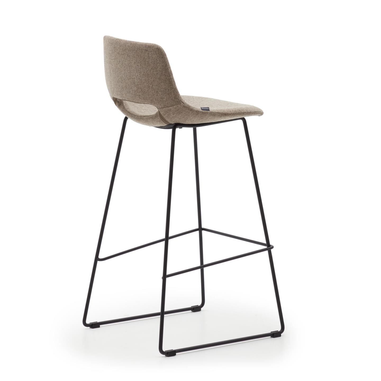 Kave Home Barkruk 'Zahara' kleur Bruin (zithoogte 75cm)