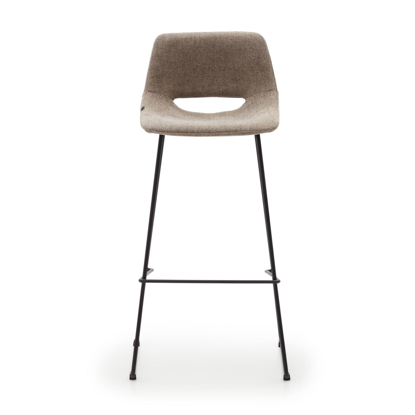 Kave Home Barkruk 'Zahara' kleur Bruin (zithoogte 75cm)