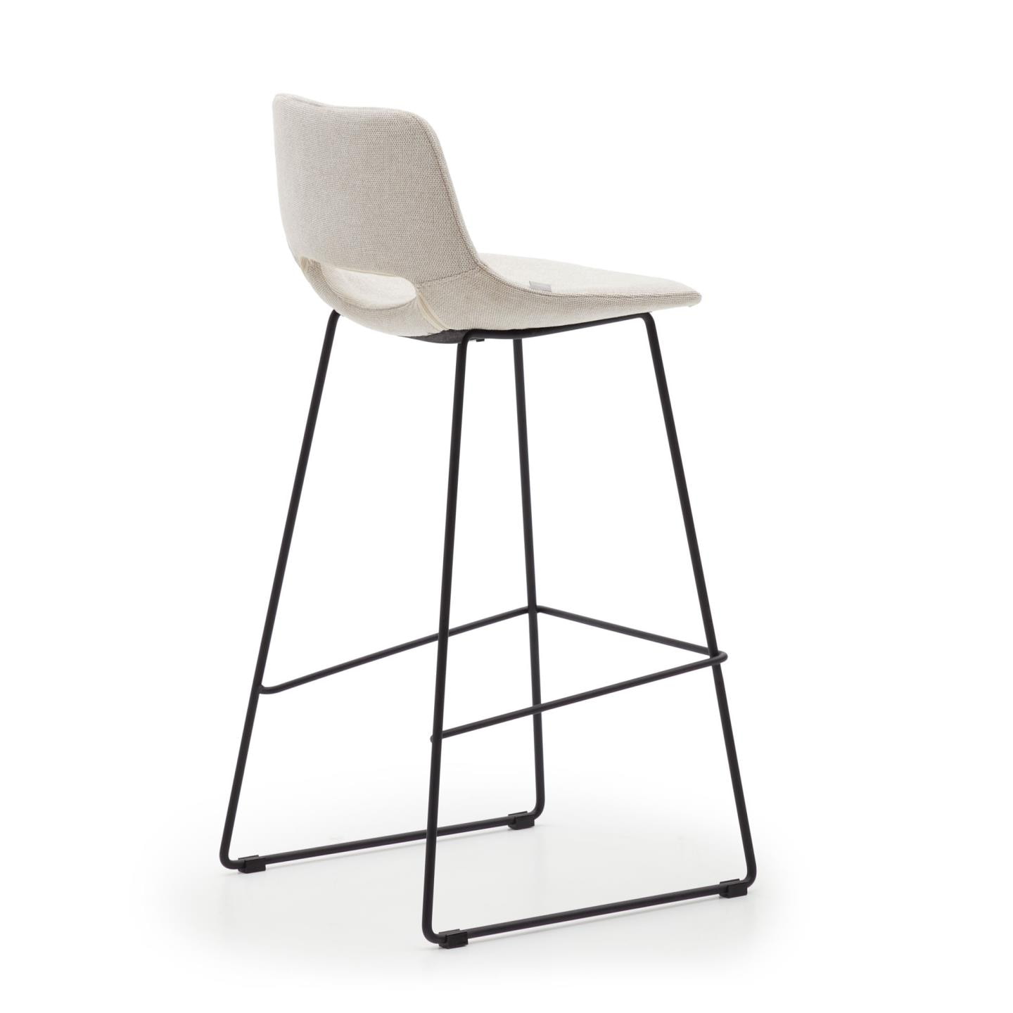 Kave Home Barkruk 'Zahara' kleur Beige (zithoogte 75cm)