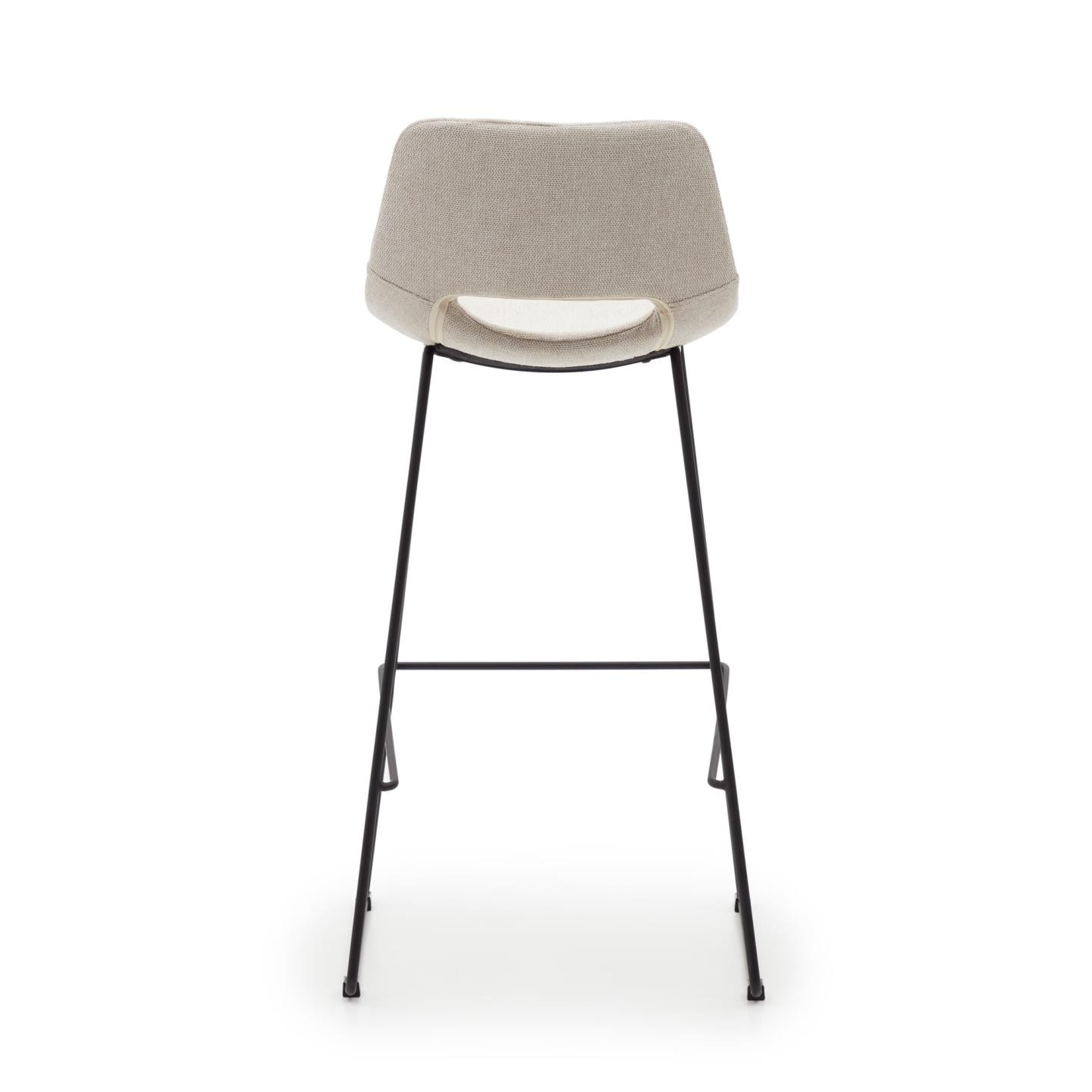 Kave Home Barkruk 'Zahara' kleur Beige (zithoogte 75cm)