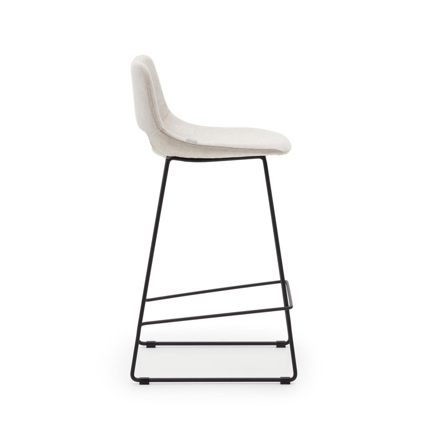 Kave Home Barkruk 'Zahara' kleur Beige (zithoogte 65cm)
