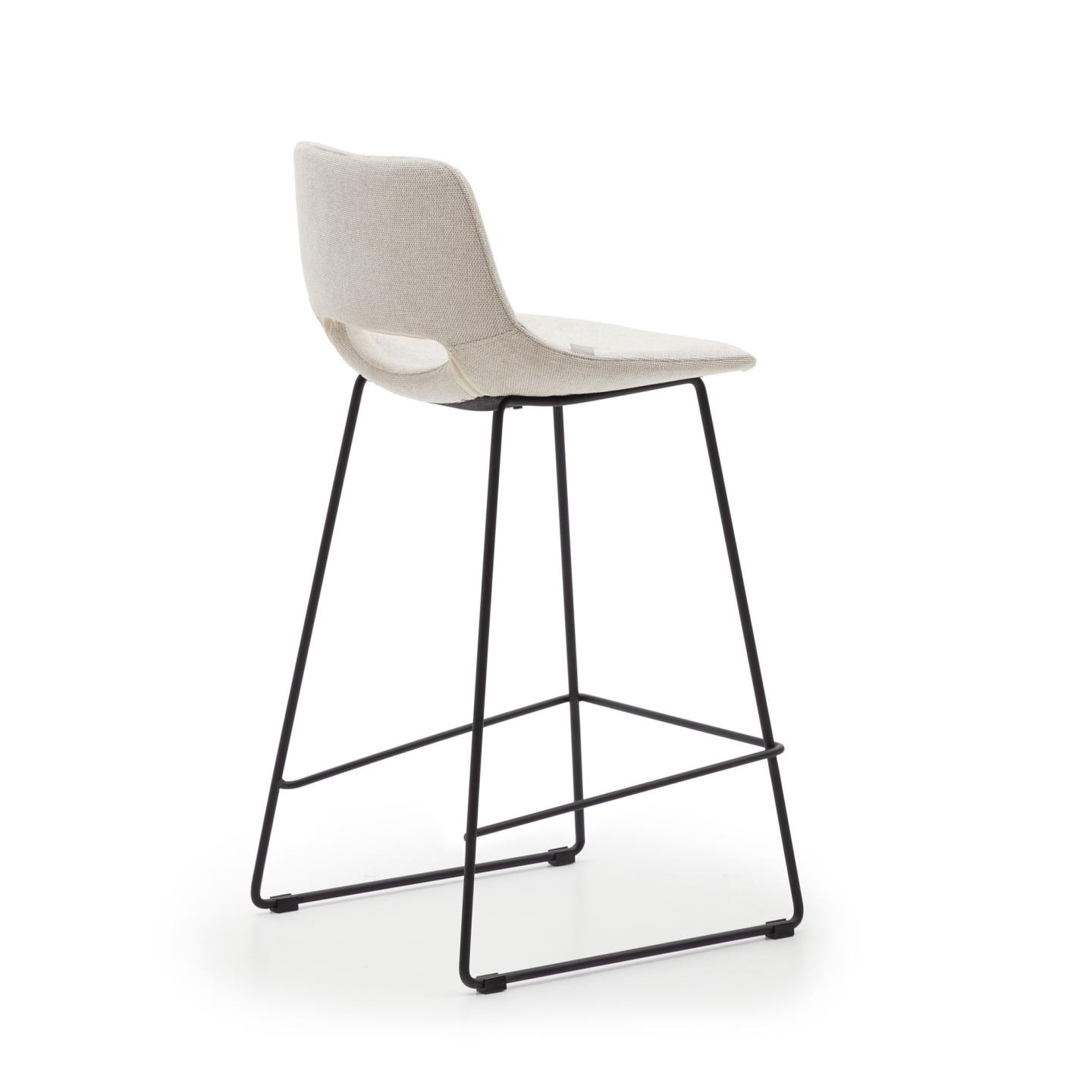 Kave Home Barkruk 'Zahara' kleur Beige (zithoogte 65cm)