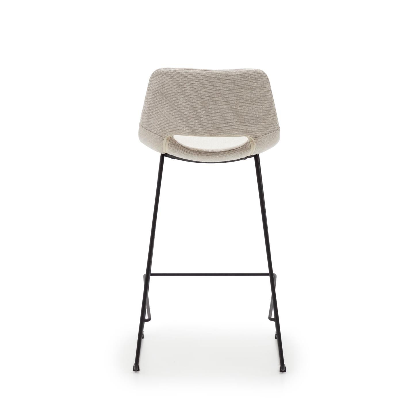 Kave Home Barkruk 'Zahara' kleur Beige (zithoogte 65cm)