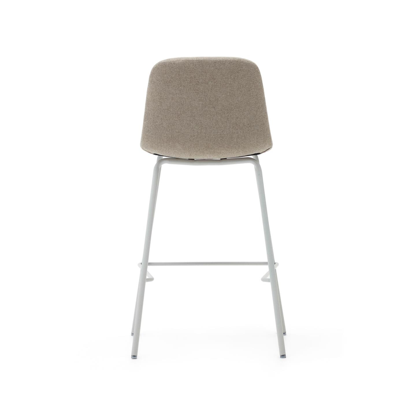 Kave Home Barkruk 'Zunilda' Chenille, kleur Beige