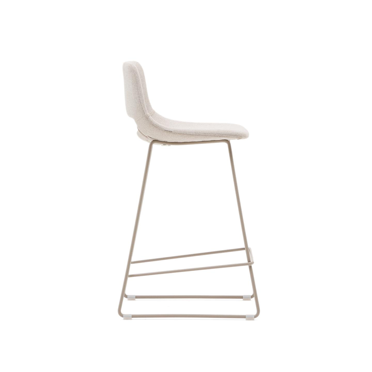 Kave Home Barkruk 'Zahara' kleur Beige (zithoogte 65cm)