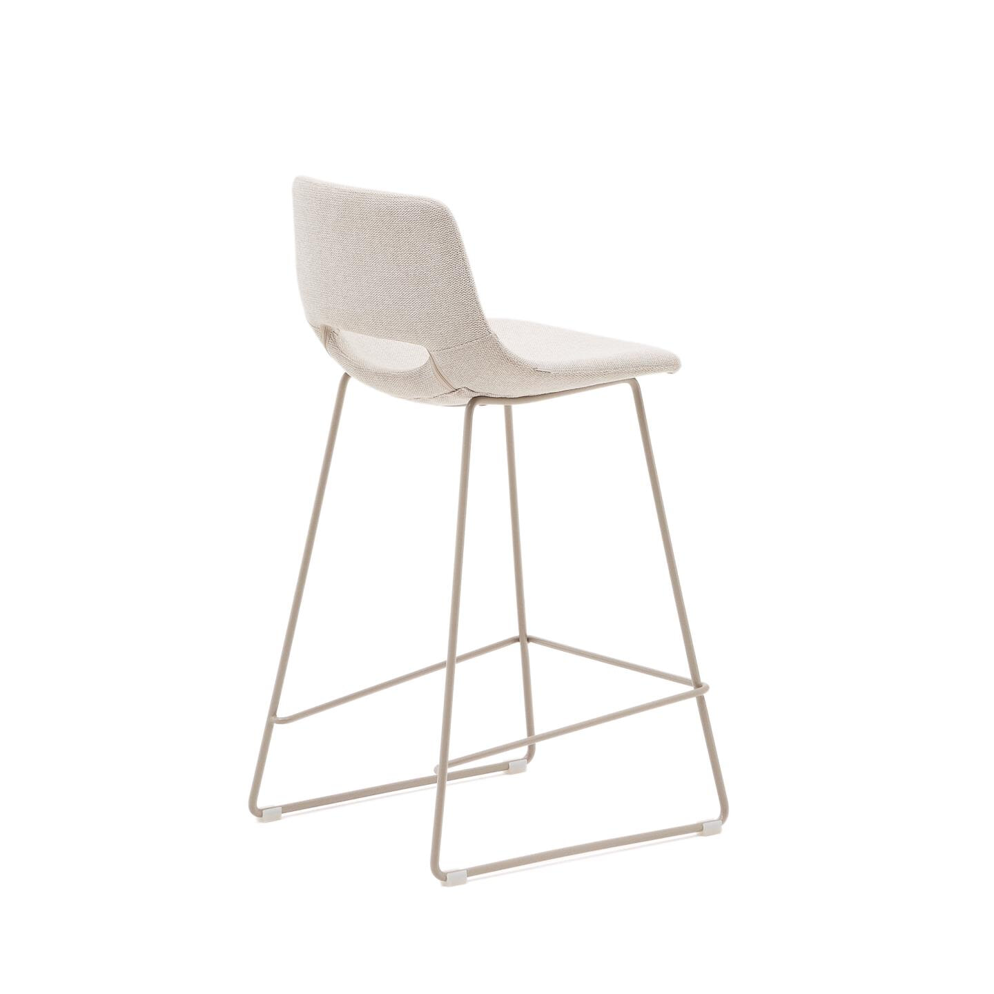 Kave Home Barkruk 'Zahara' kleur Beige (zithoogte 65cm)