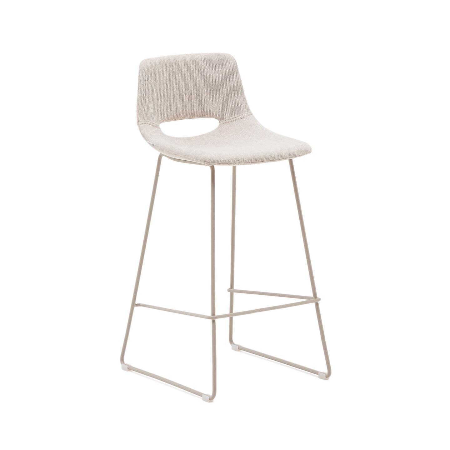 Kave Home Barkruk Zahara - Beige (zithoogte 76cm)