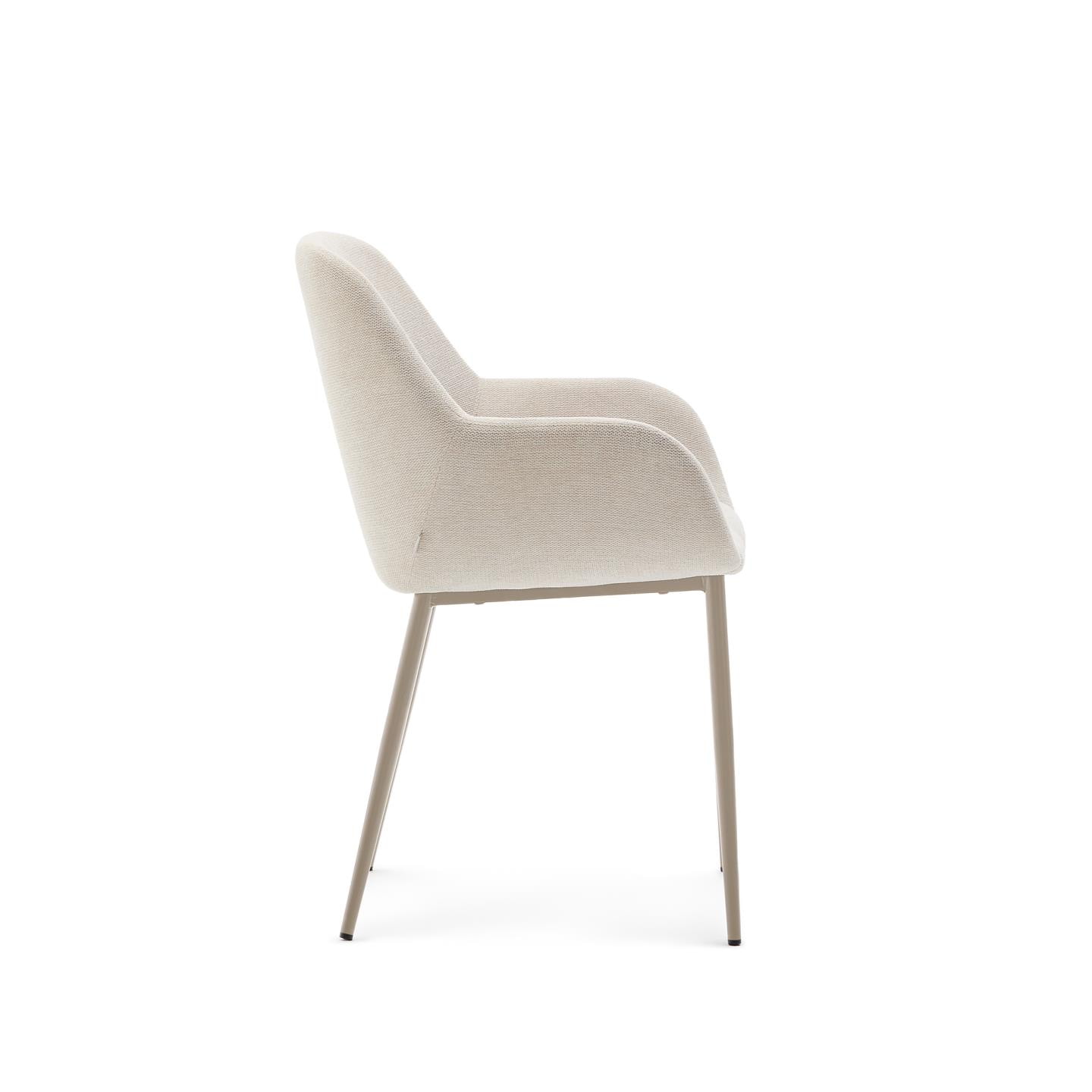 Kave Home Eetkamerstoel 'Konna' kleur Beige