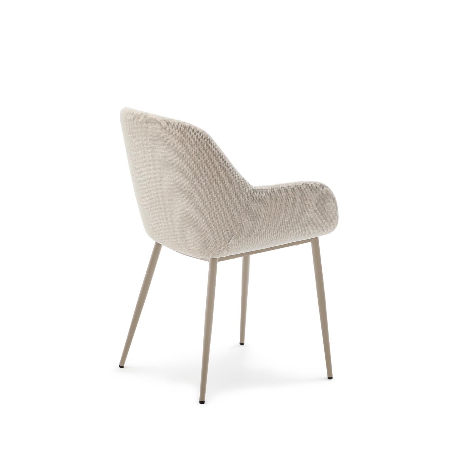 Kave Home Eetkamerstoel 'Konna' kleur Beige